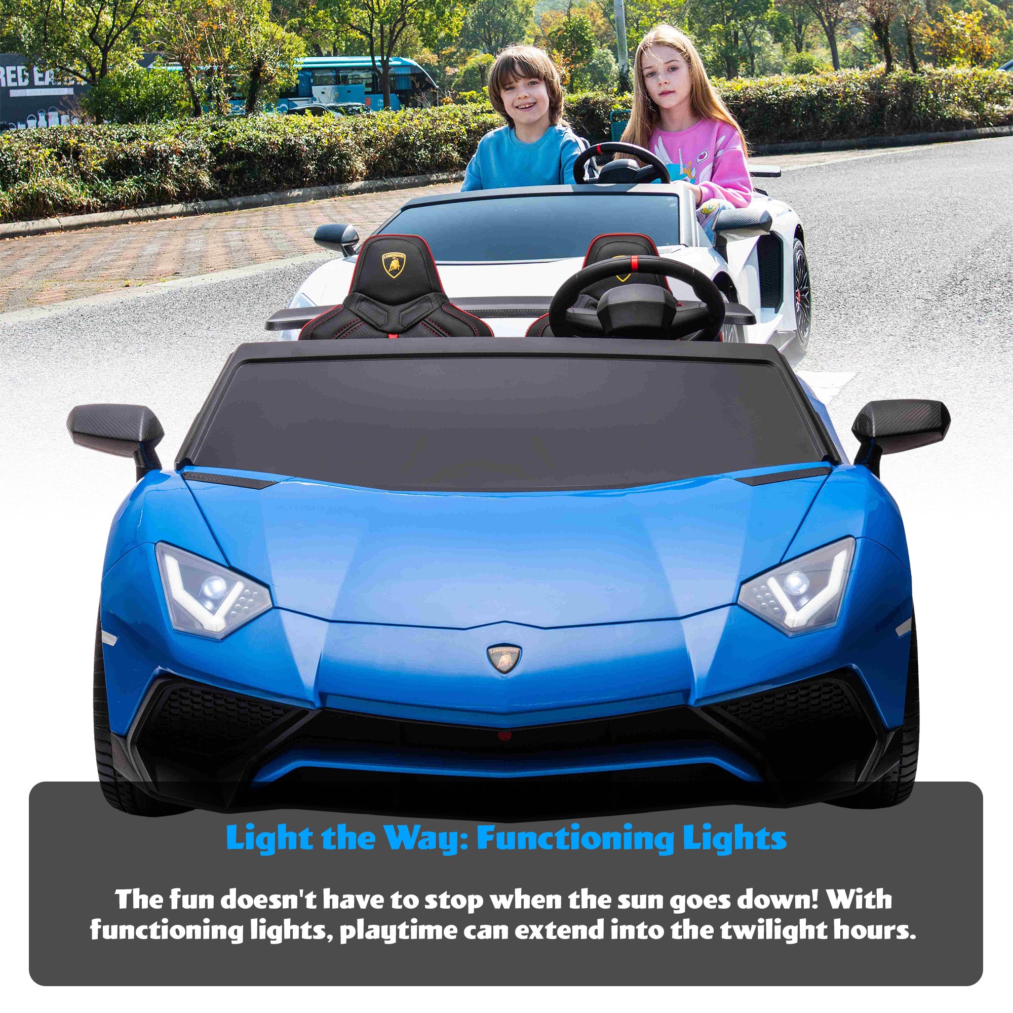 Lamborghini Aventador 2 Seater In 24V With Brushless Motors