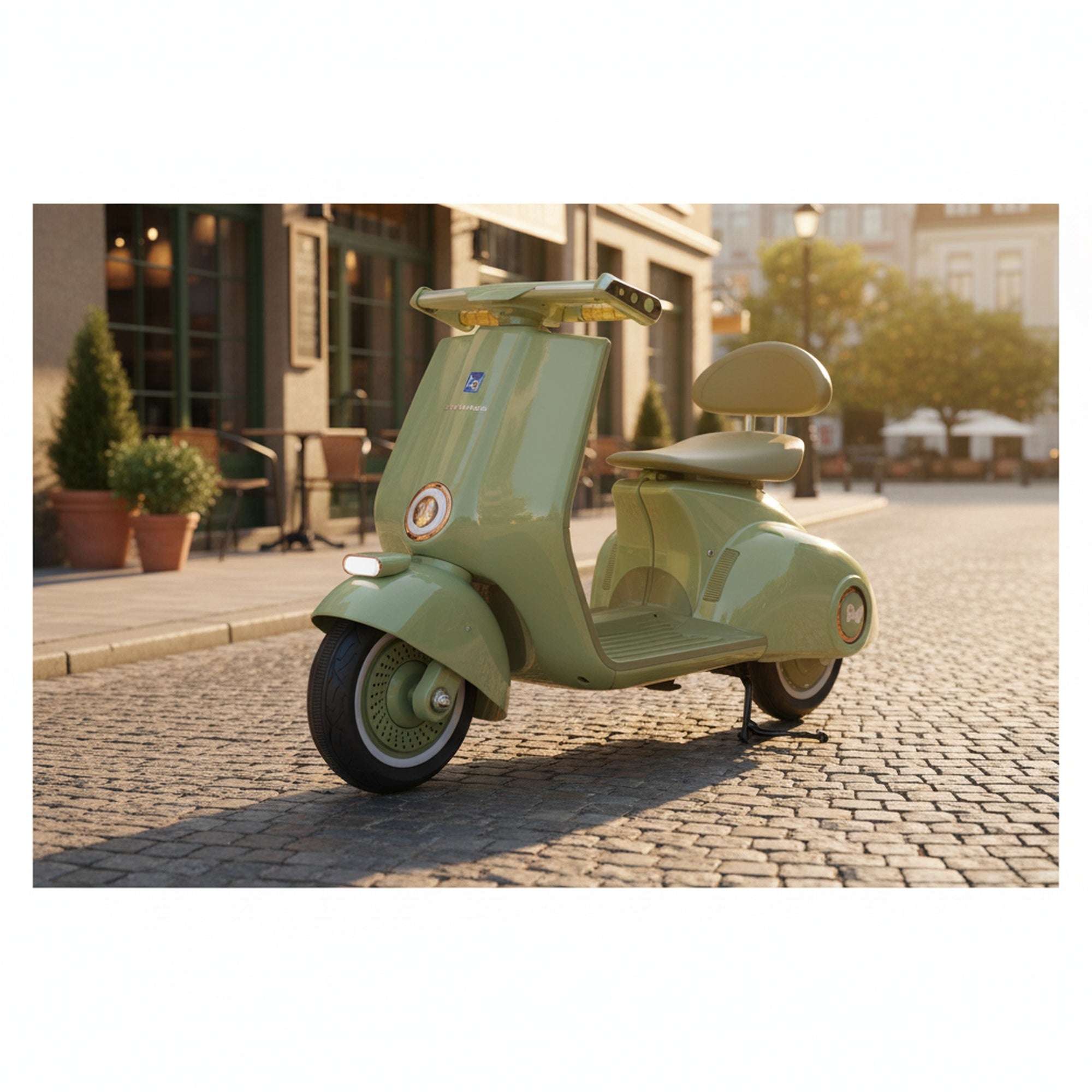 Retro Mod Cruiser 12v Kids RIde On Scooter