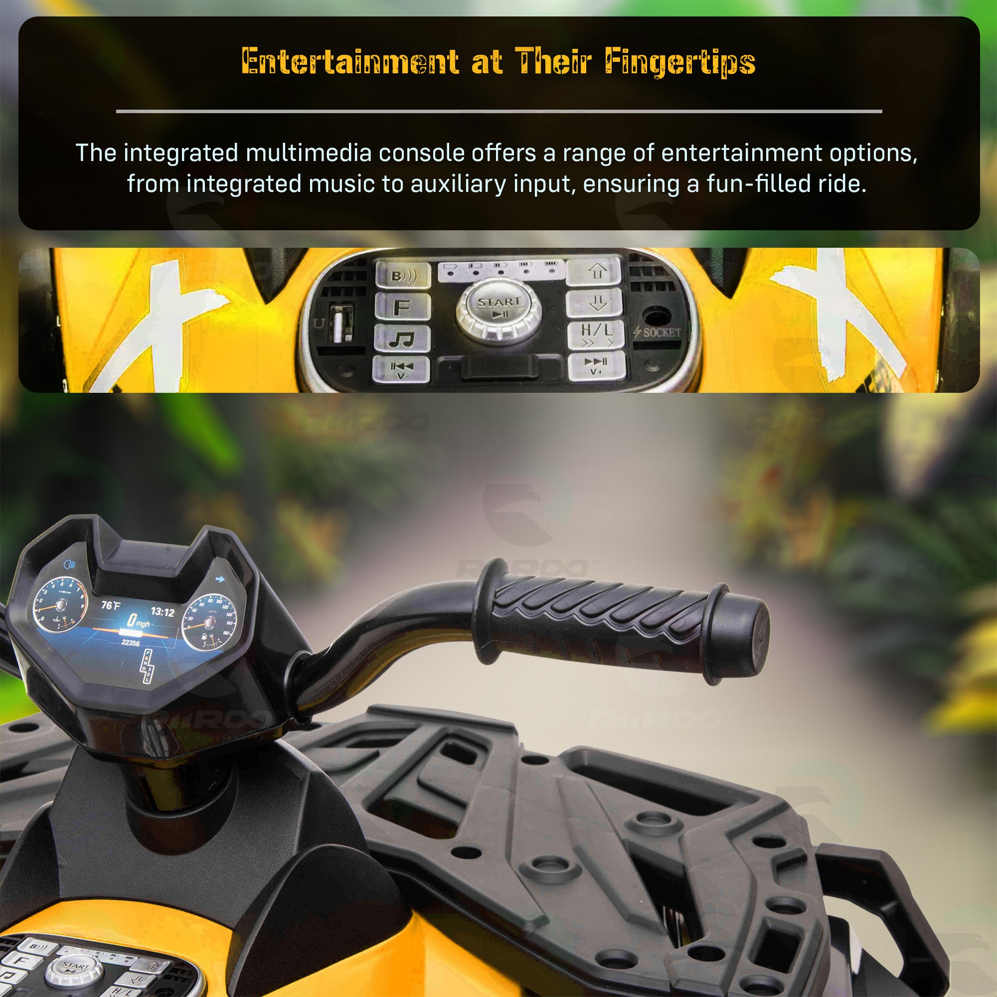 24V RiiRoo Fortress Electric Quad ATV