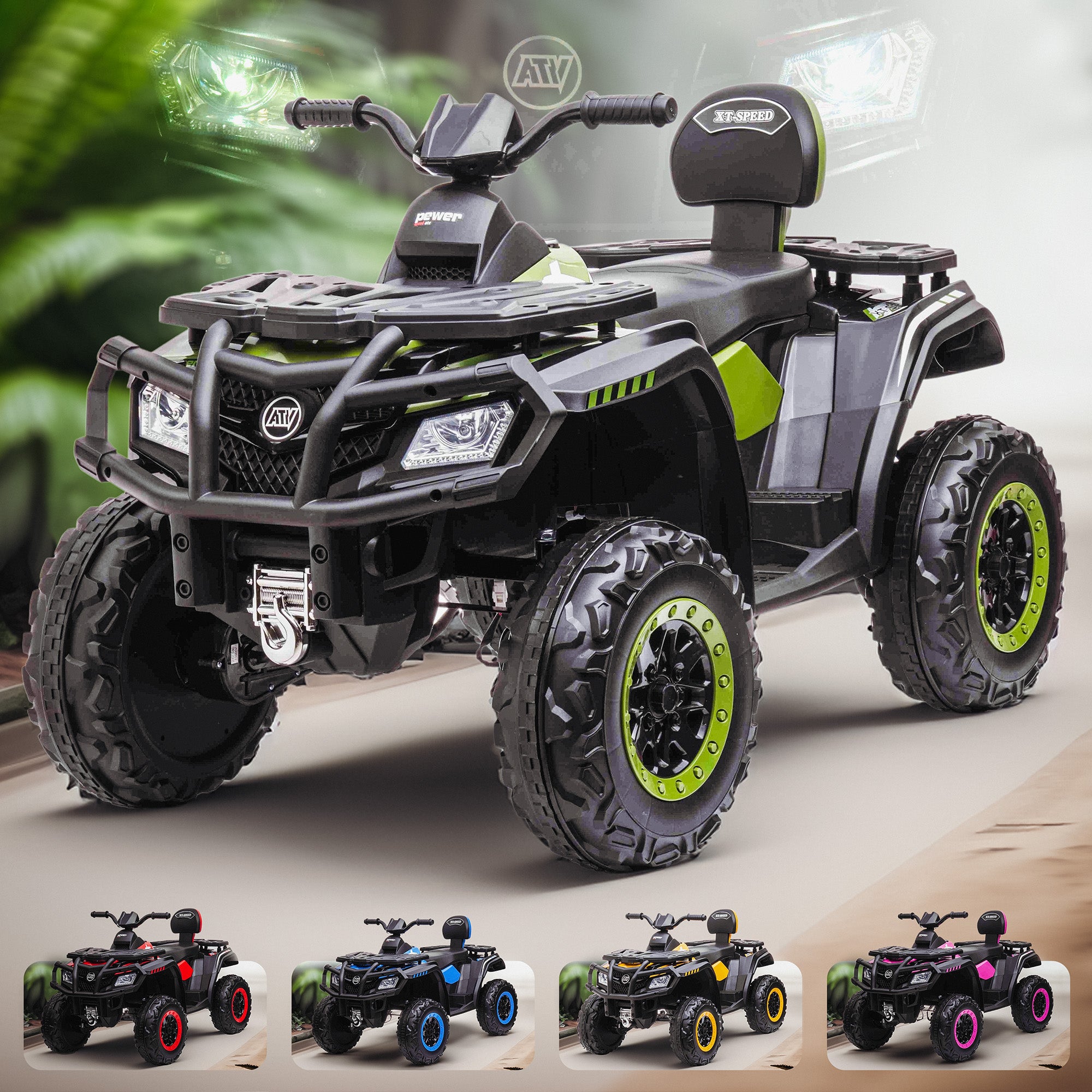 24V RiiRoo Fortress Electric Quad ATV