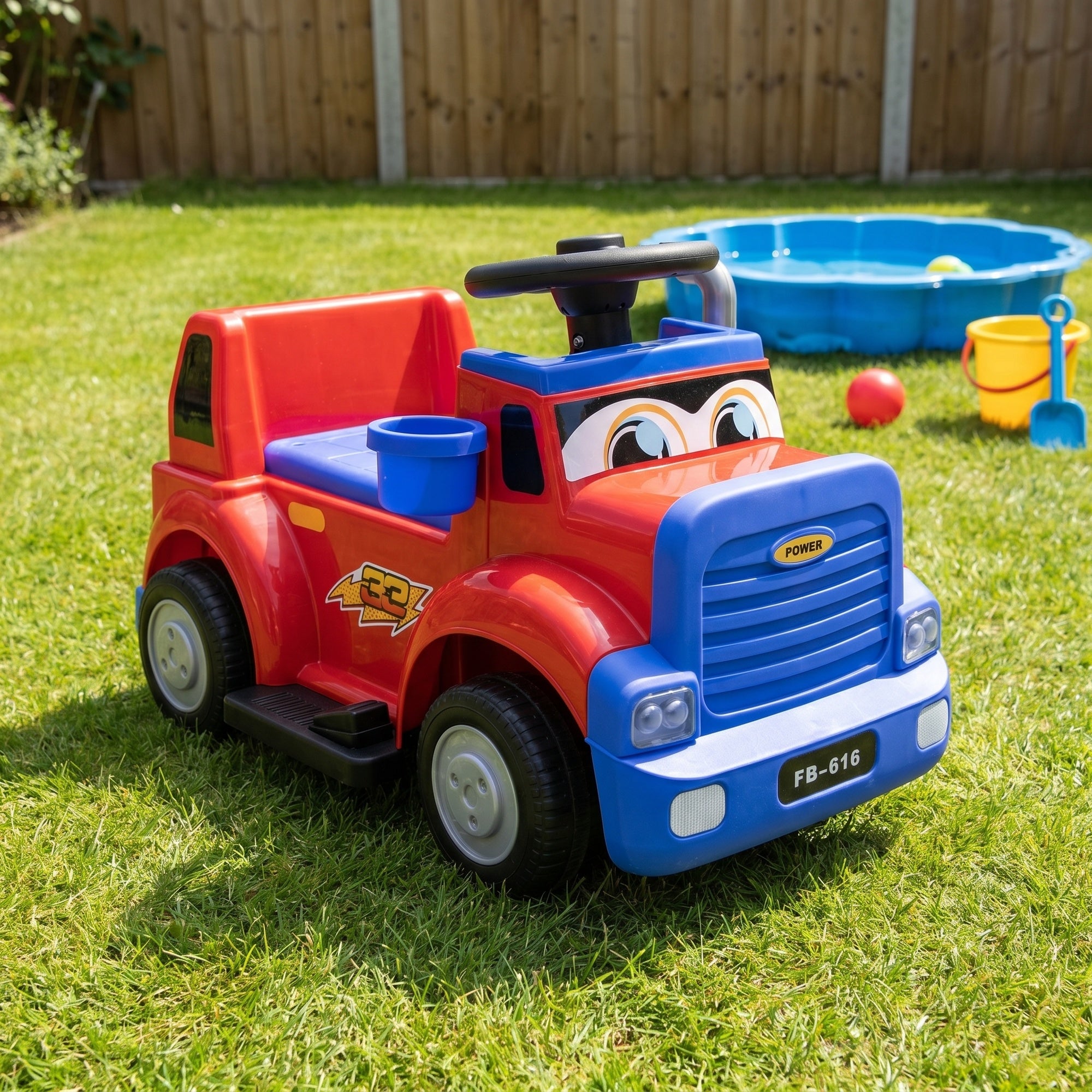 RiiRoo SmileyTruck Kids Ride-On Truck 12V