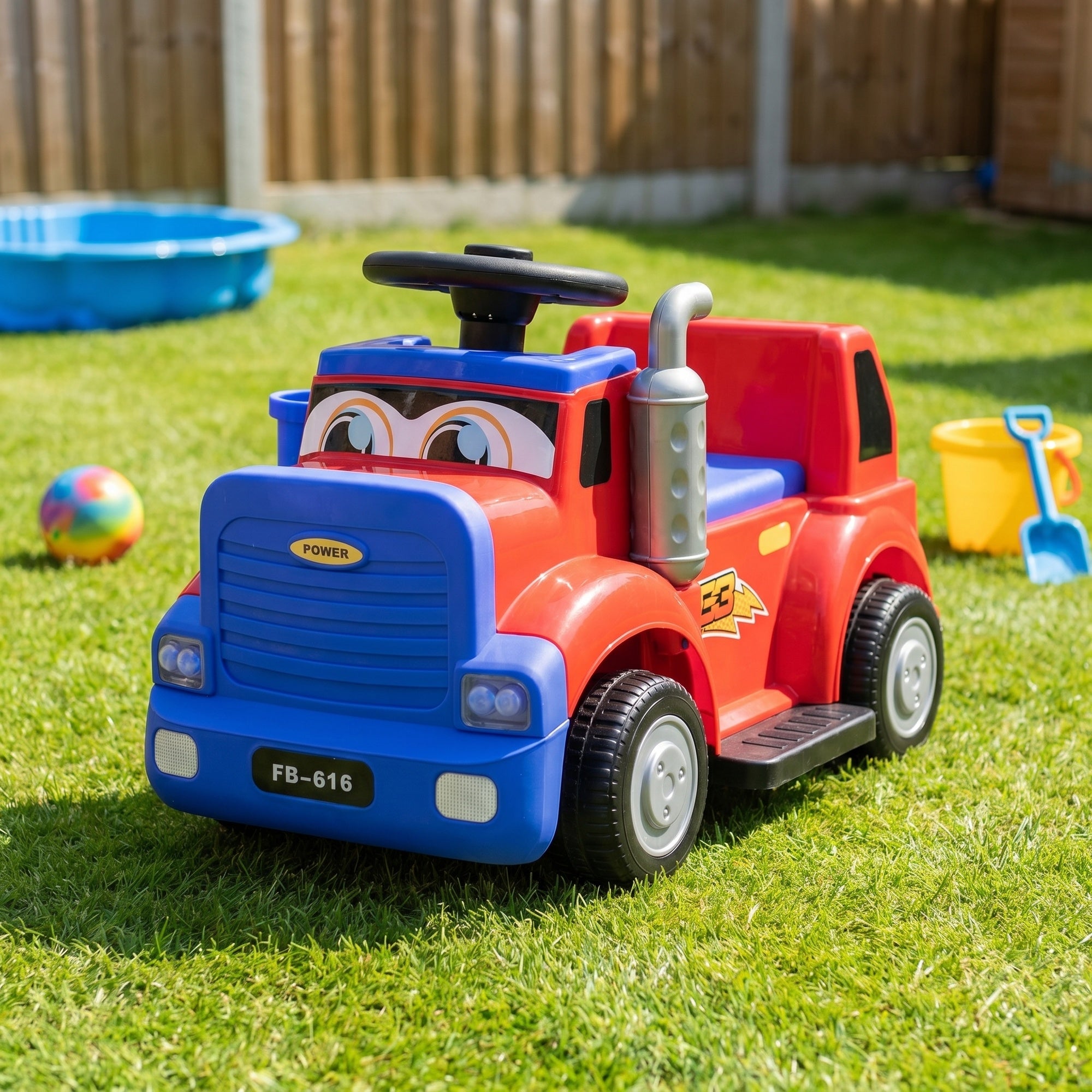 RiiRoo SmileyTruck Kids Ride-On Truck 12V