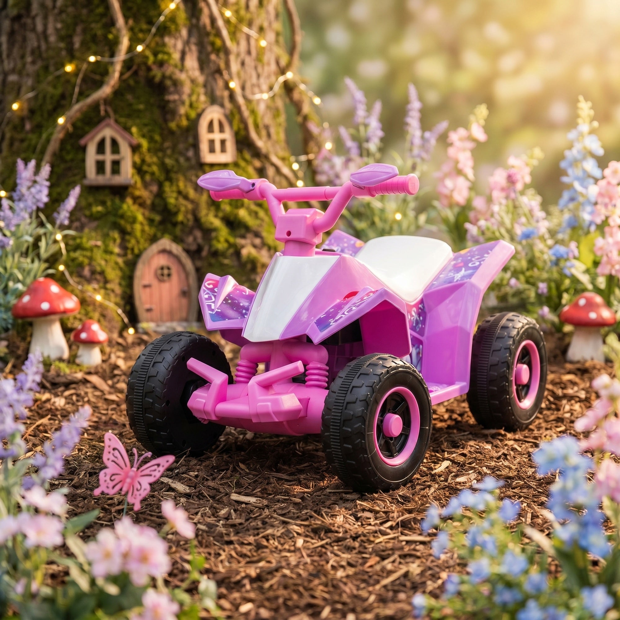 RiiRoo SparkleQuad Electric Kids Ride-On Quad Bike
