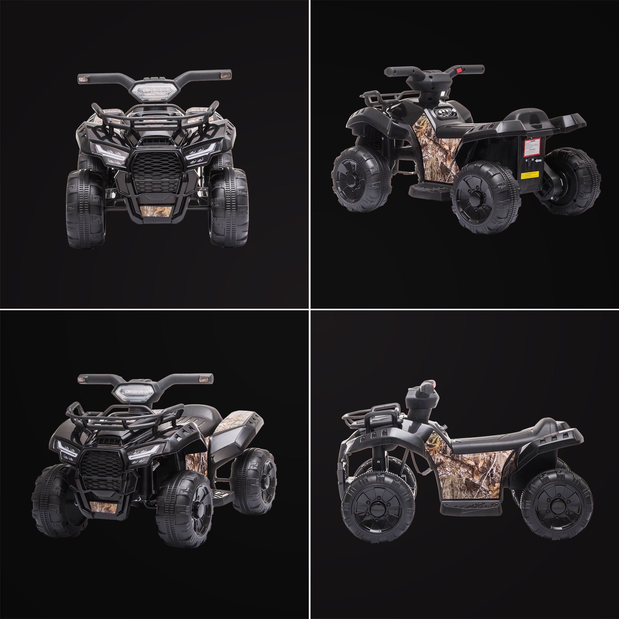 Kids Electric QuadMini Quad Bike Electric Battery Ride on Quad-Black-Collage-2.jpg
