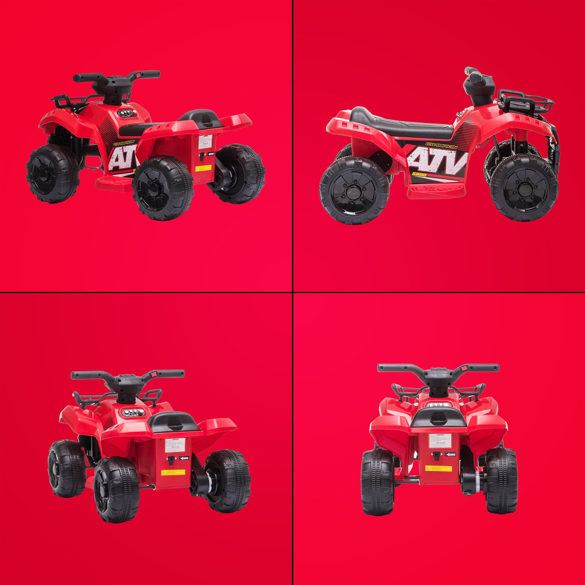 Kids Electric QuadMini Quad Bike Electric Battery Ride on Quad-Red-Collage-1.jpg