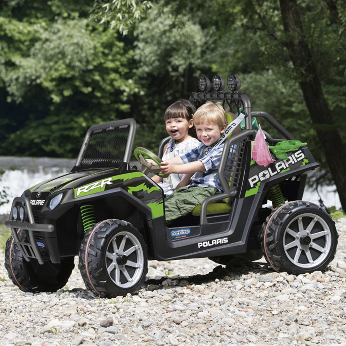 Peg Perego Polaris Ranger RZR - Green Shadow - Black & Green