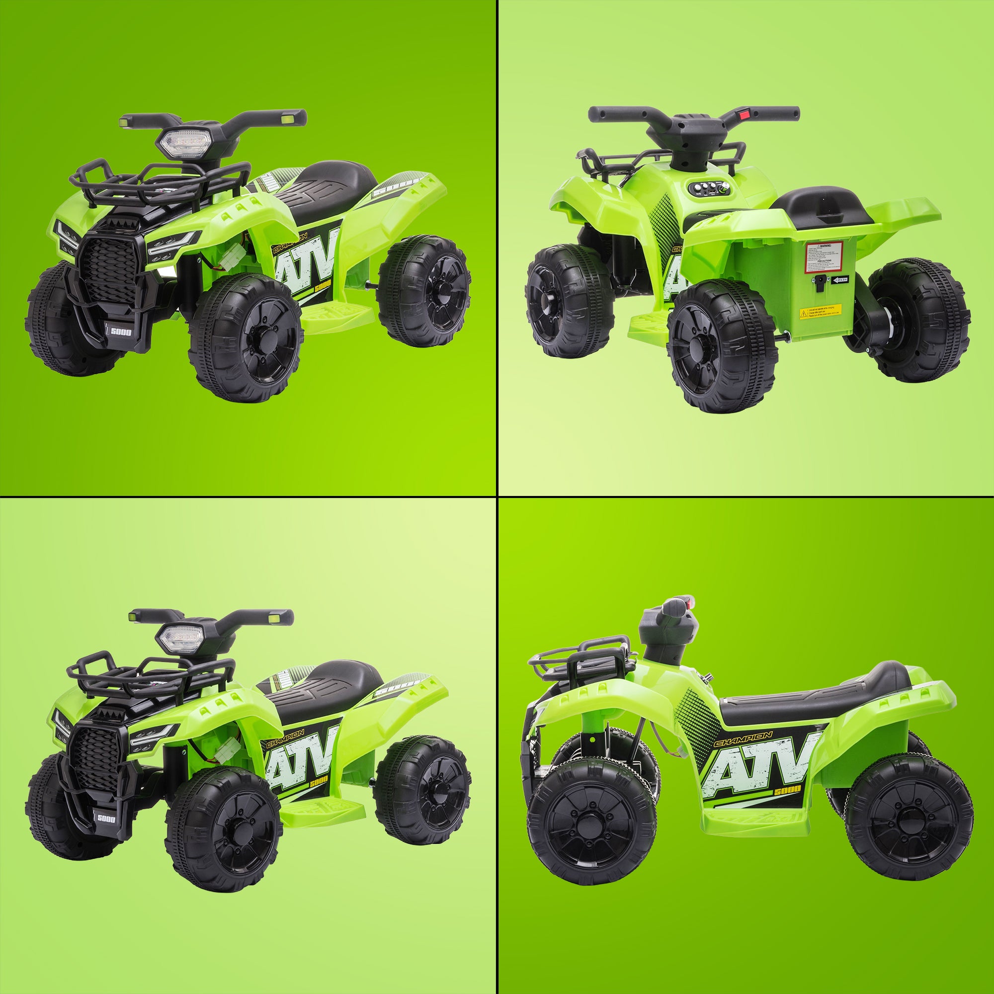 Kids Electric QuadMini Quad Bike Electric Battery Ride on Quad-Green-Collage-1.jpg