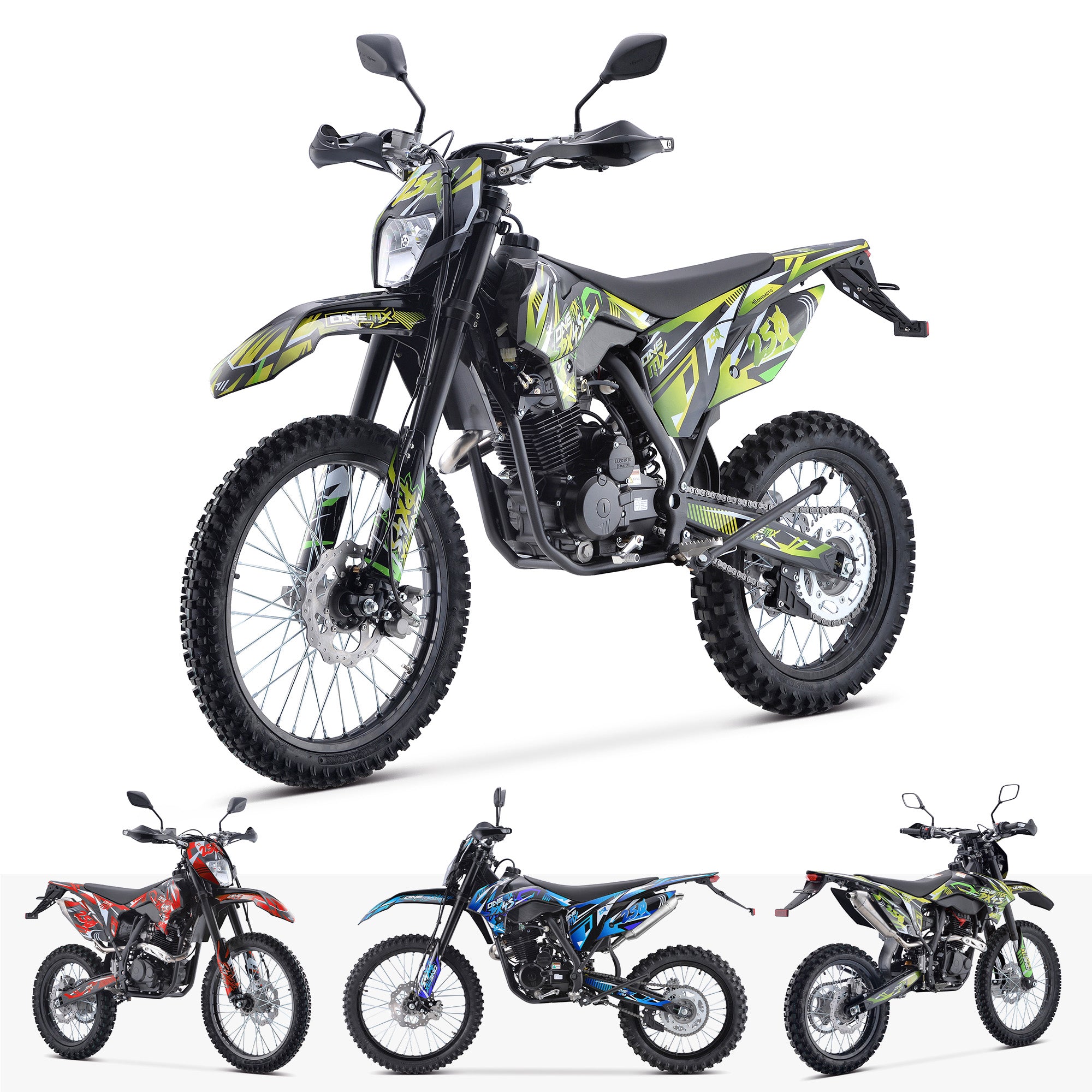 250cc Petrol Motorbike with Gears Working Lights OneMoto