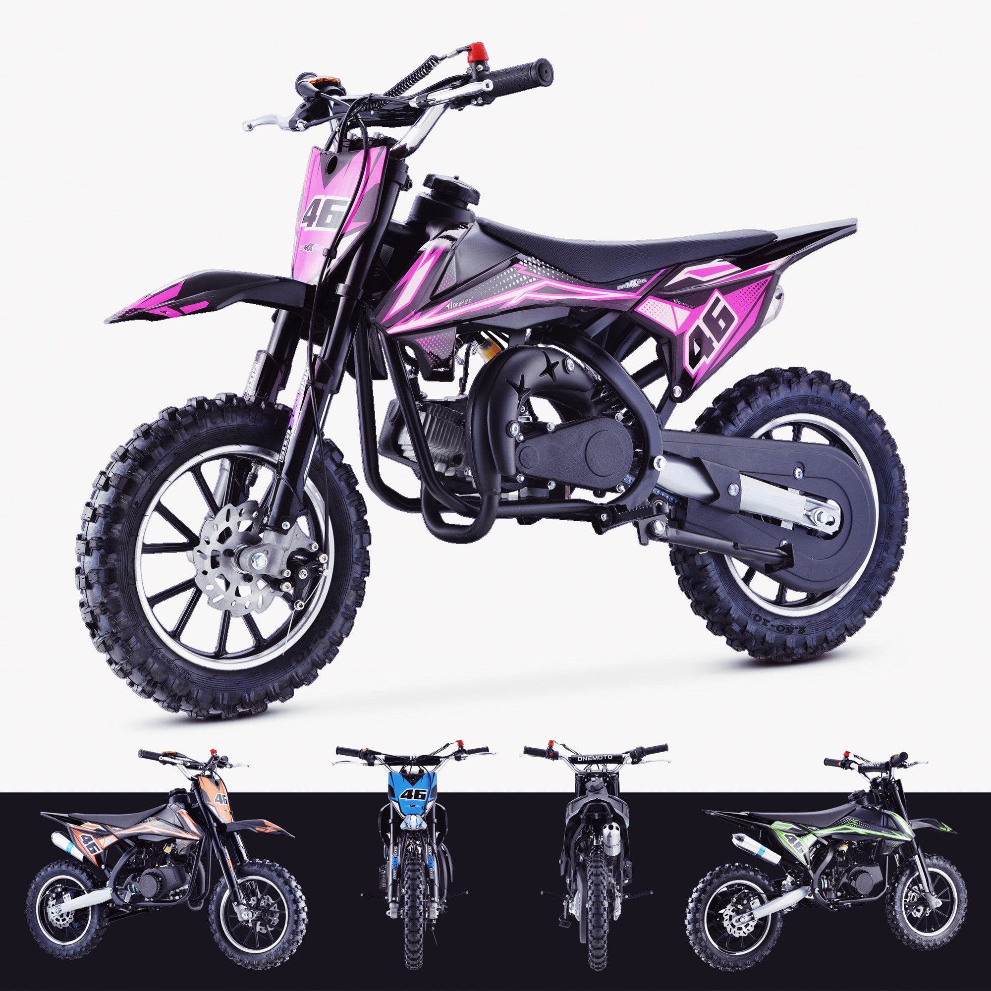50cc 2-Stroke Kids Petrol Pit Bike OneMoto™ OneMX™ PX1S