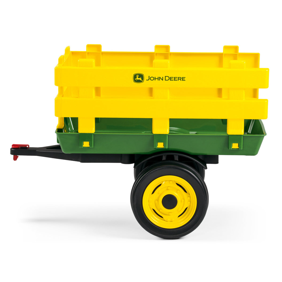 Peg Perego John Deere Stake-Side Trailer - Green & Yellow