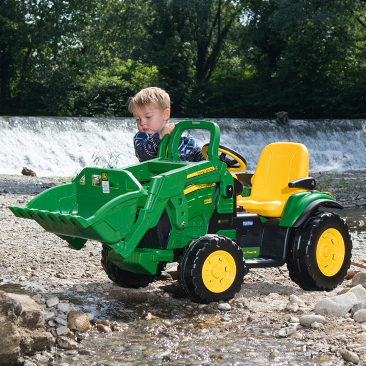 Peg Perego John Deere Ground Loader - Green & Yellow