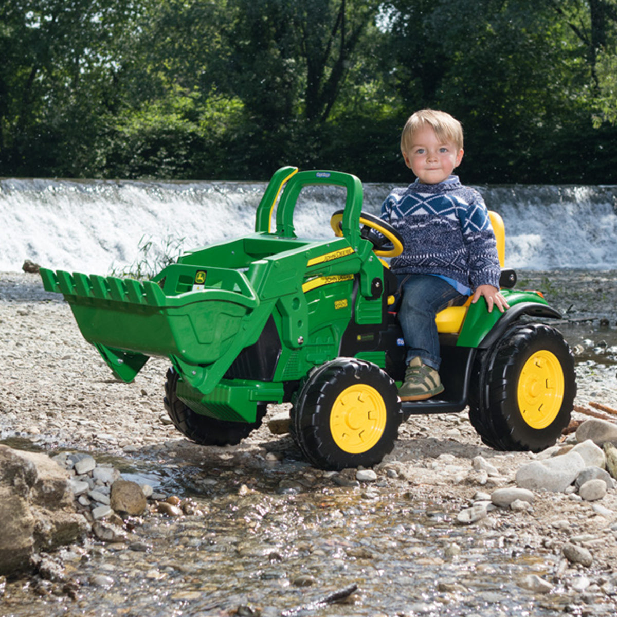Peg Perego John Deere Ground Loader - Green & Yellow