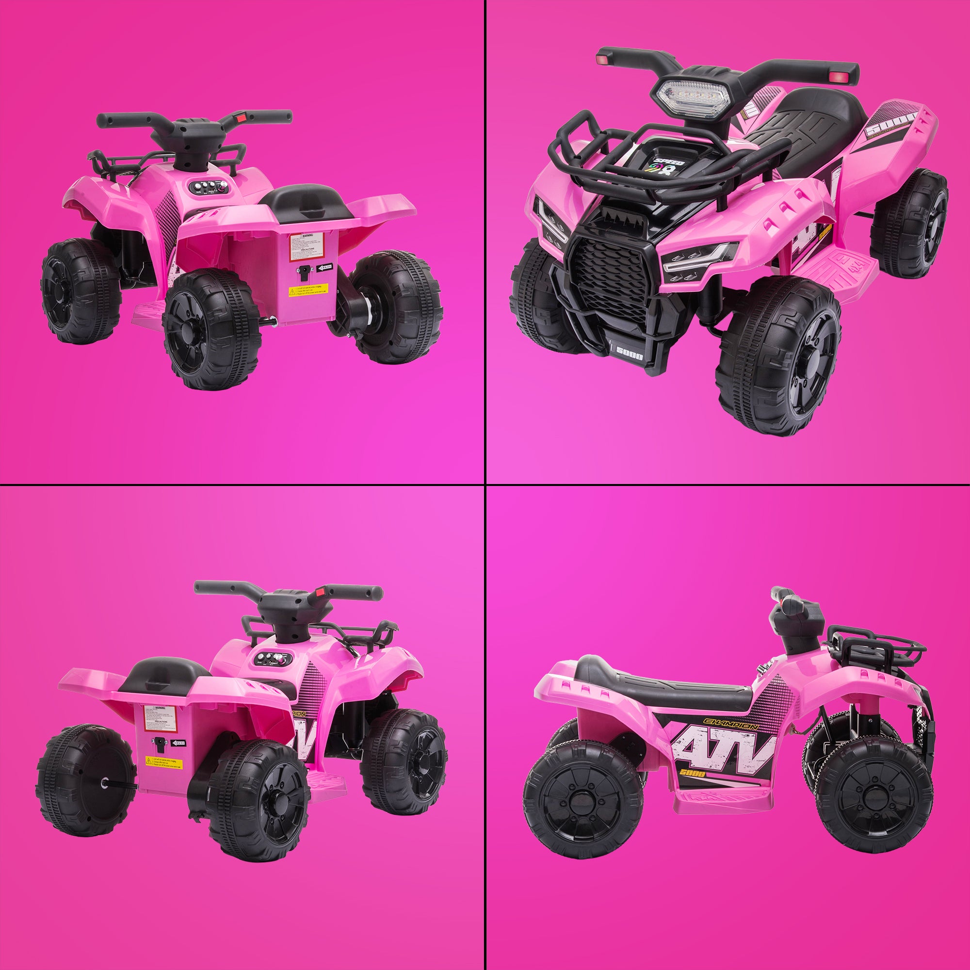 Kids Electric QuadMini Quad Bike Electric Battery Ride on Quad-Pink-Collage-1.jpg