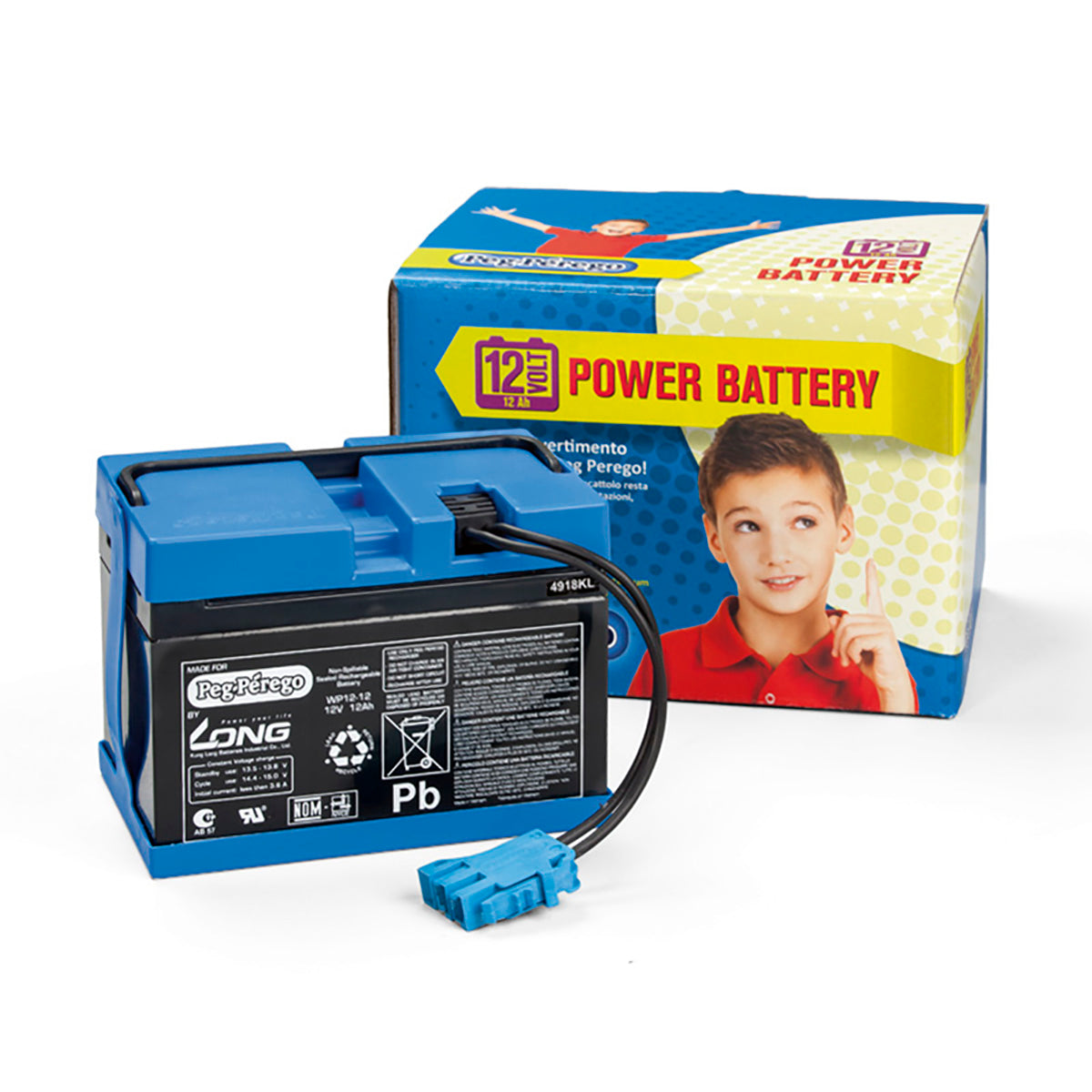 Peg Perego 12V - 12AH Battery - Blue
