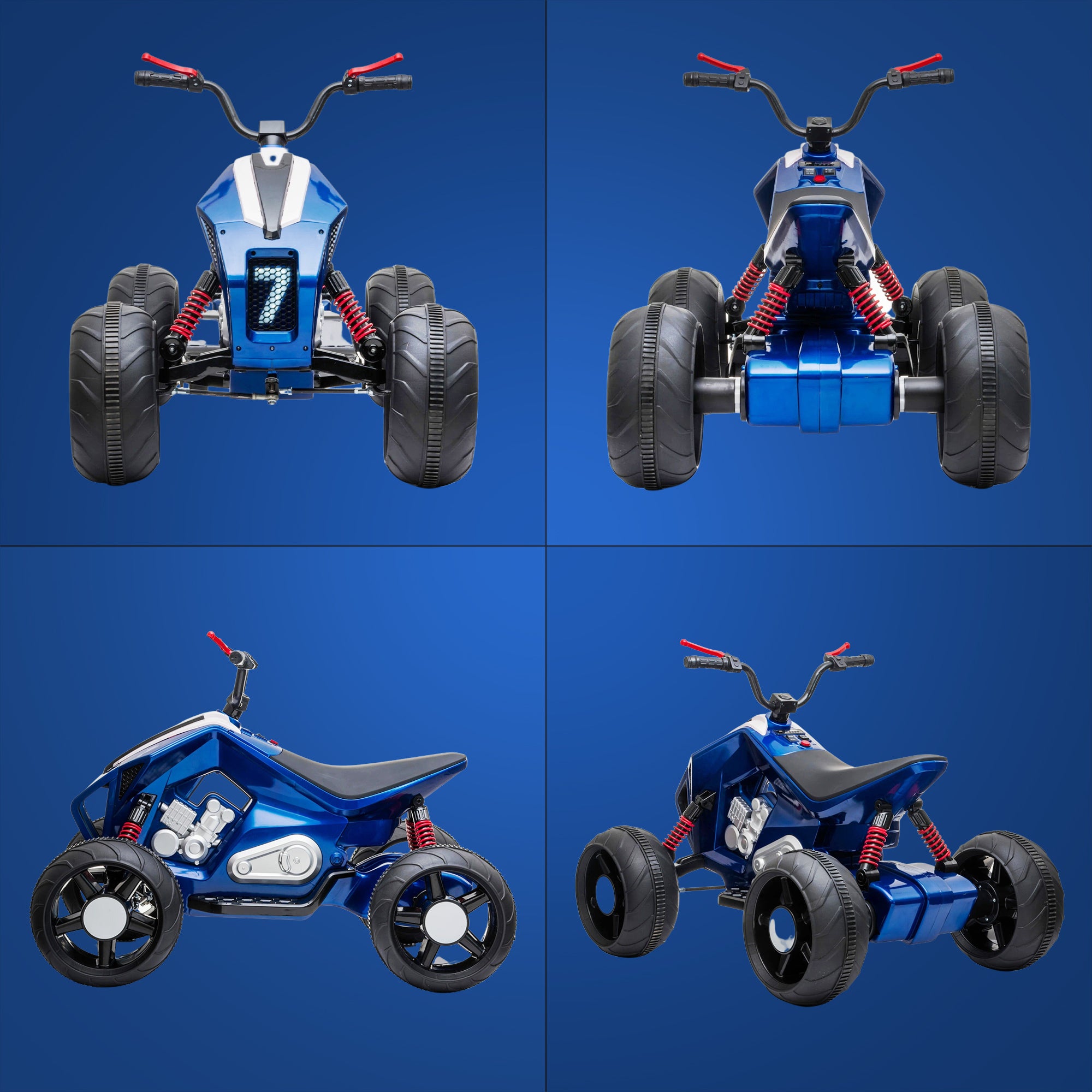 SevenCyberQuadee 24V Kids Electric Quad Bike Ride on Car Toy - Blue-1.jpg