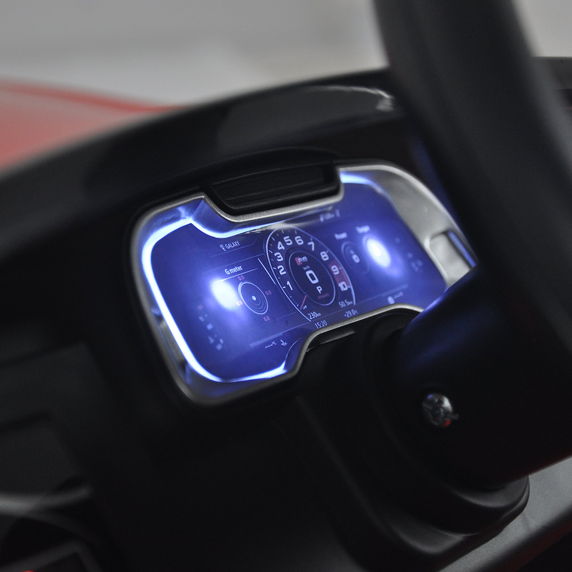 new-shape-audi-r8-kids-12v-electric-ride-on-car-with-led-light-system-Lit-Up-Dashboard.jpg
