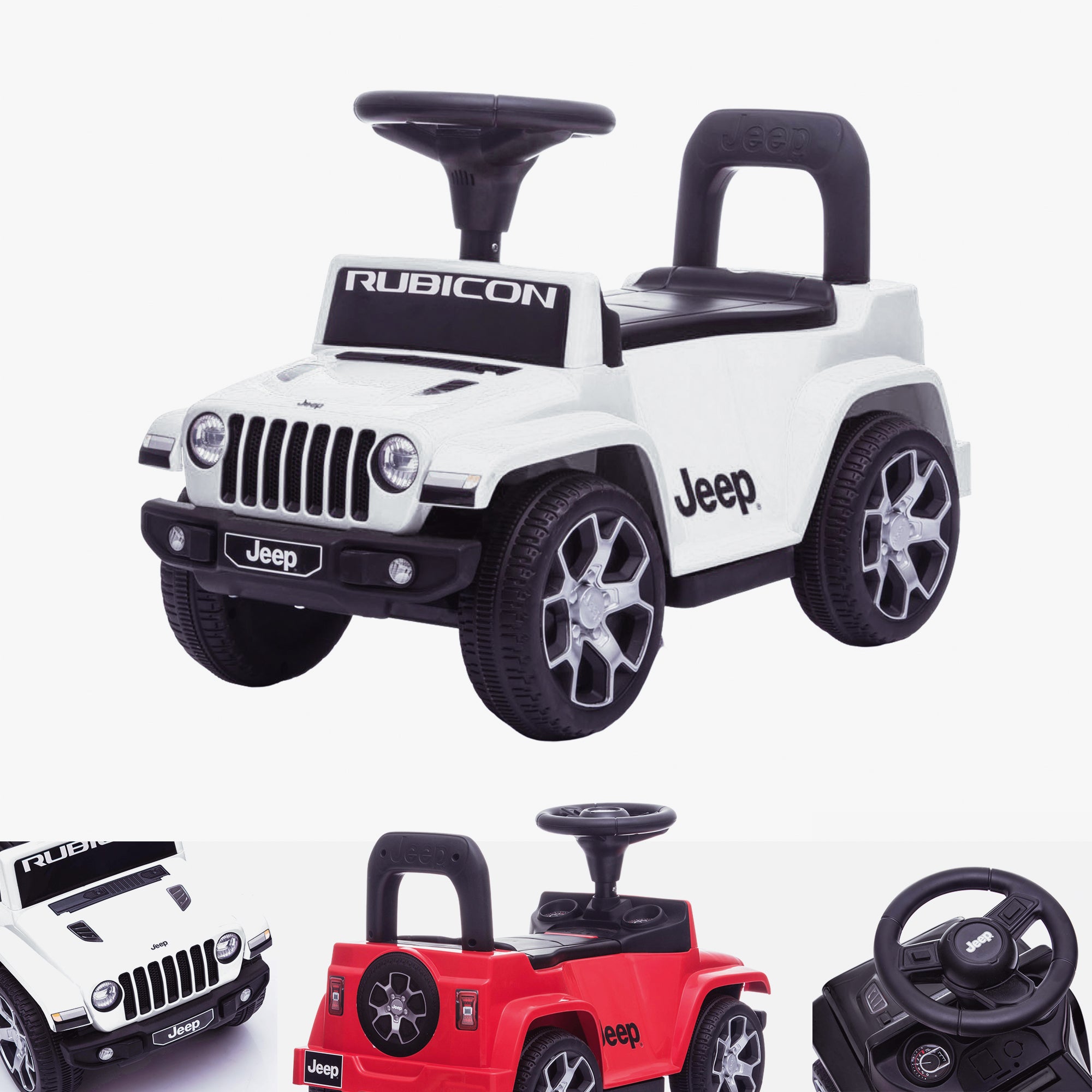 Jeep Rubicon Electric & Push Along Car - Licensed