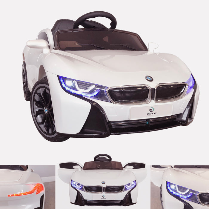 bmw style 12v kids electric ride on car with parental remote main White i8