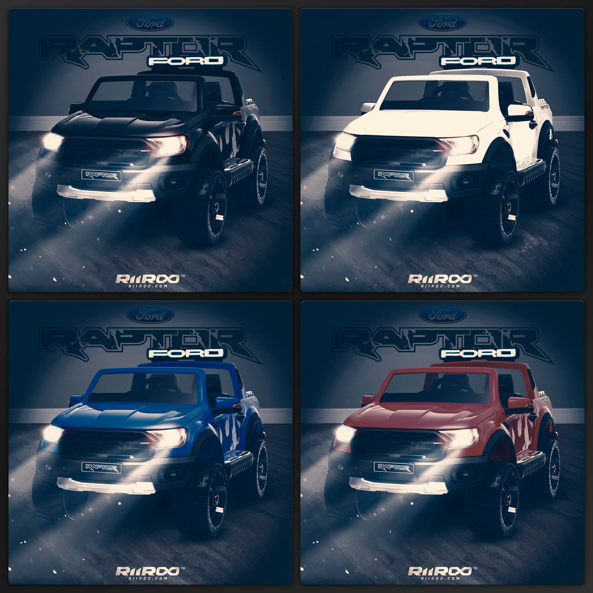 combined ford raptor f150 wildtrak ride on 12v battery 2wd