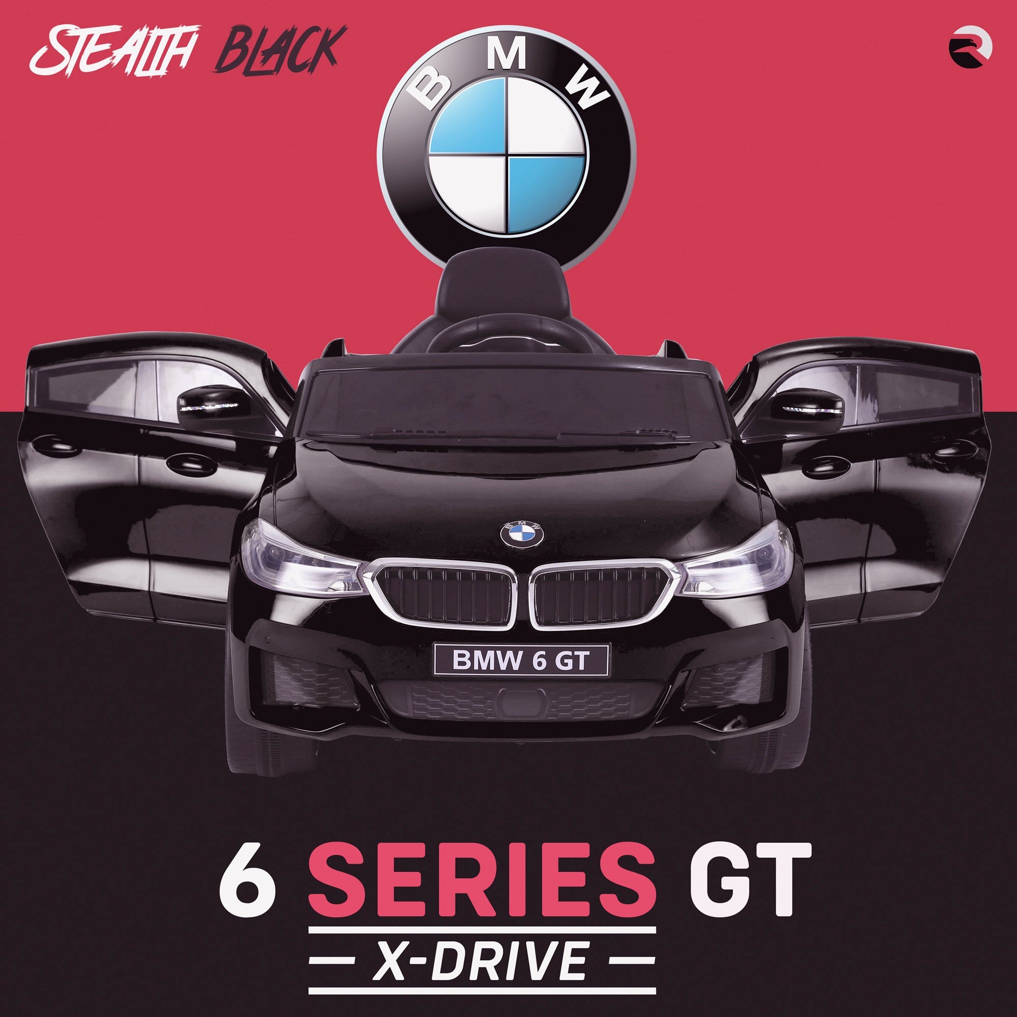 kids 12v electric bmw 6 series gt x drive 2019 battery operated kids ride on car with parental remote control front doors open black m sport licensed