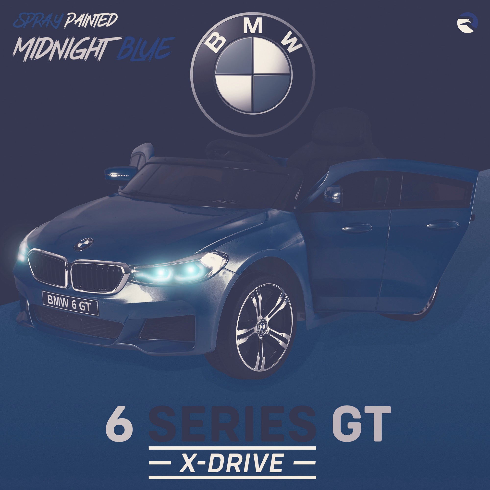 kids 12v electric bmw 6 series gt x drive 2019 battery operated kids ride on car with parental remote control spray painted blue 2 v2 m sport licensed