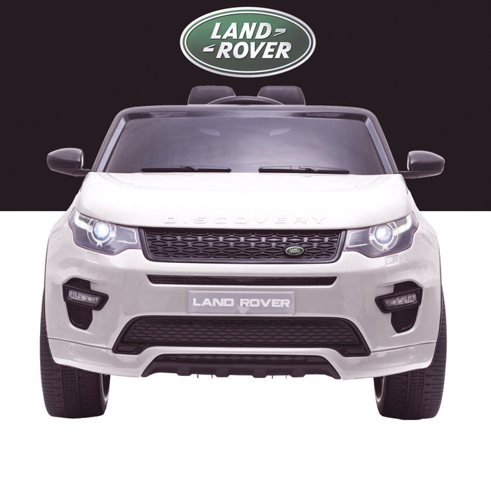 kids 12v electric land rover discovery 2019 battery operated kids ride on car jeep with parental remote control white front hse sport