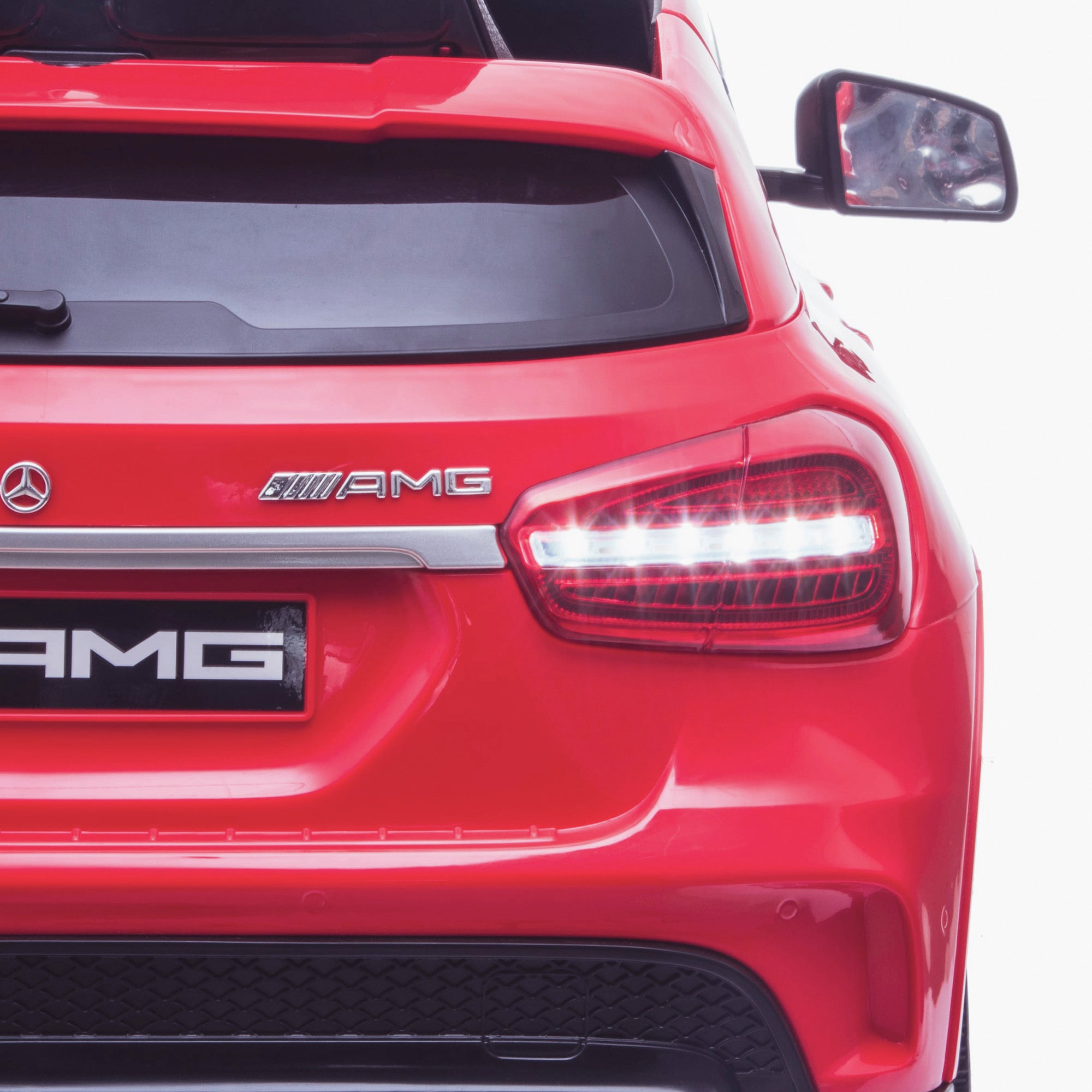 kids 12v electric mercedes gla 43 amg car licesend battery operated ride on car with parental remote control main2 rear lights 45 licensed 2wd