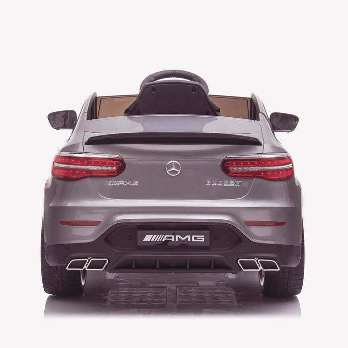 kids 12v electric mercedes glc 63s coupe battery car jeep pick up battery operated ride on car with parental remote control rear direct gray benz amg licensed 2wd