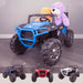 kids 12v maxpow 2s utv mx electric ride on utv car quad with parental control bluetooth blue Blue riiroo buggy 2wd