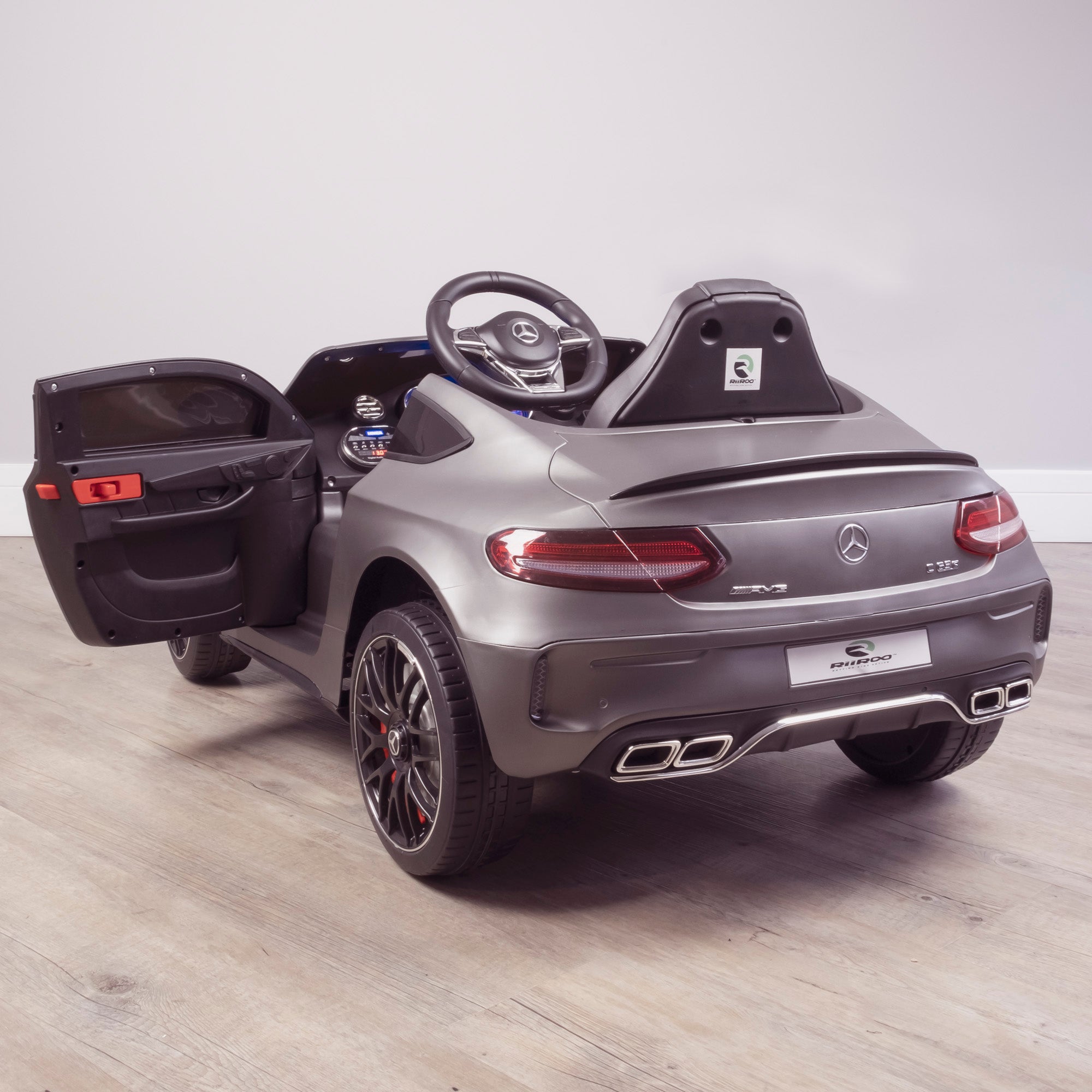 kids 12v mercedes benz c63s amg electric ride on car 2806 riiroo licensed c63 battery remote music