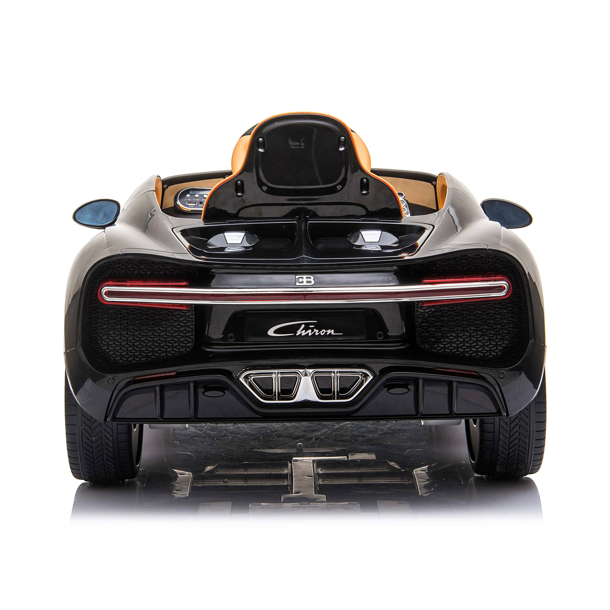 kids bugatti chiron licensed electric ride on car black 12v