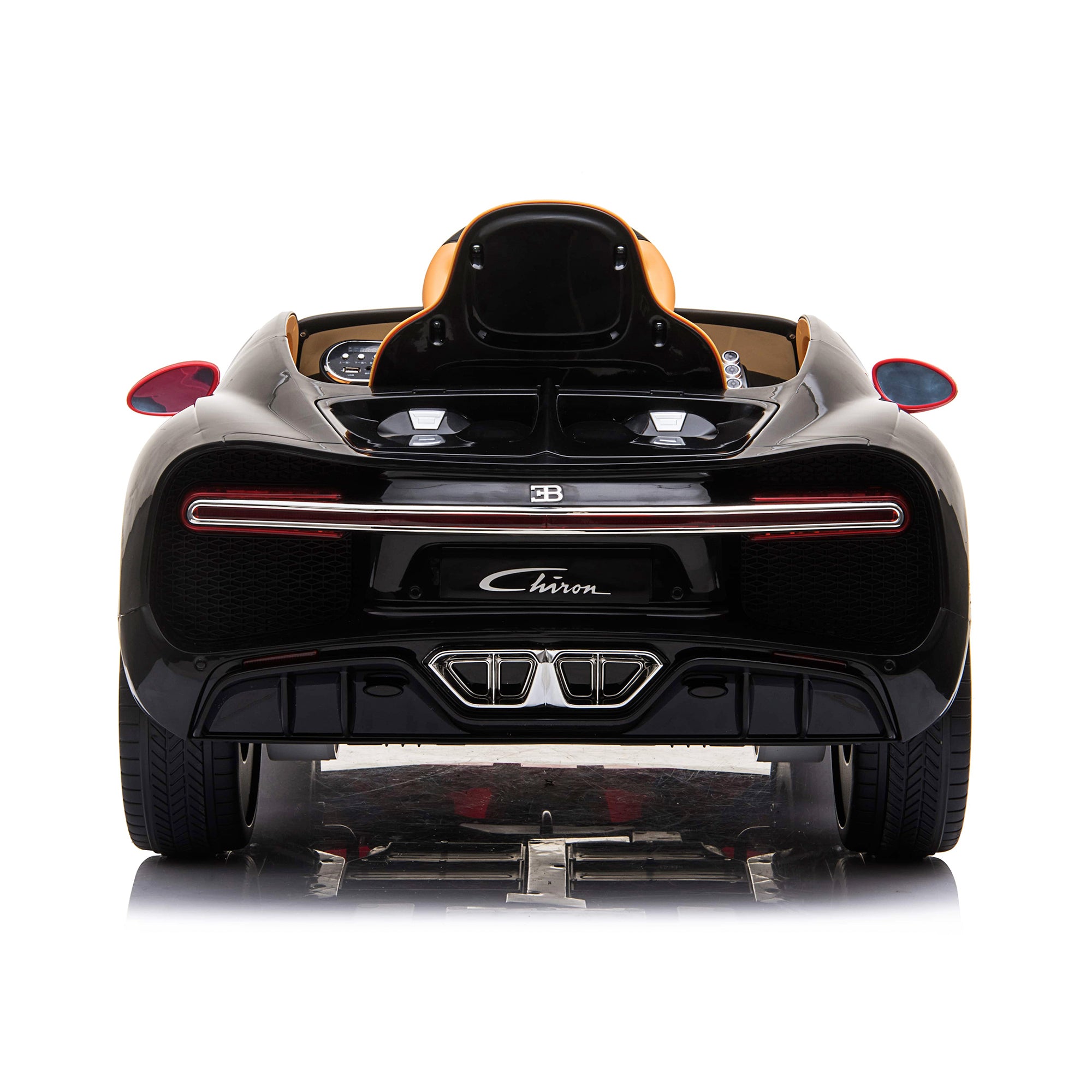 kids bugatti chiron licensed electric ride on car red 12v