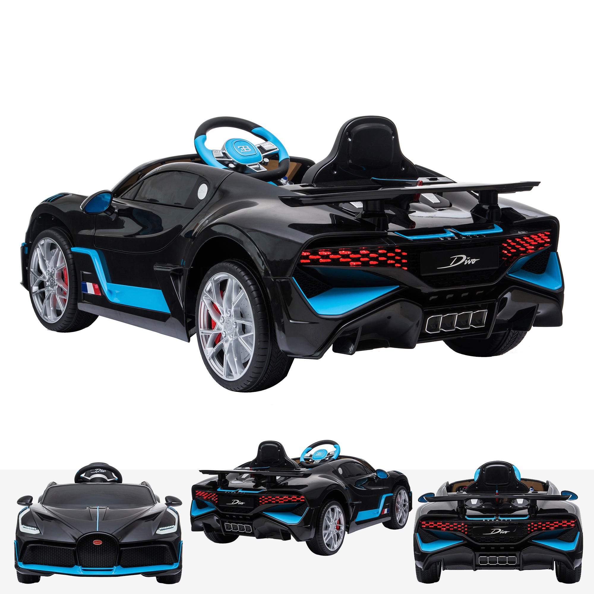 kids bugatti divo licensed electric ride on car main 12v 2wd