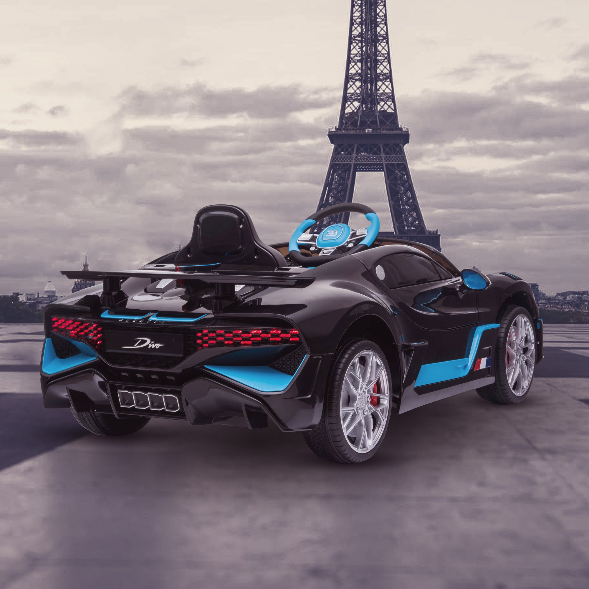 kids bugatti divo licensed ride on electric car supercar with parental remote control lifestyle 12v