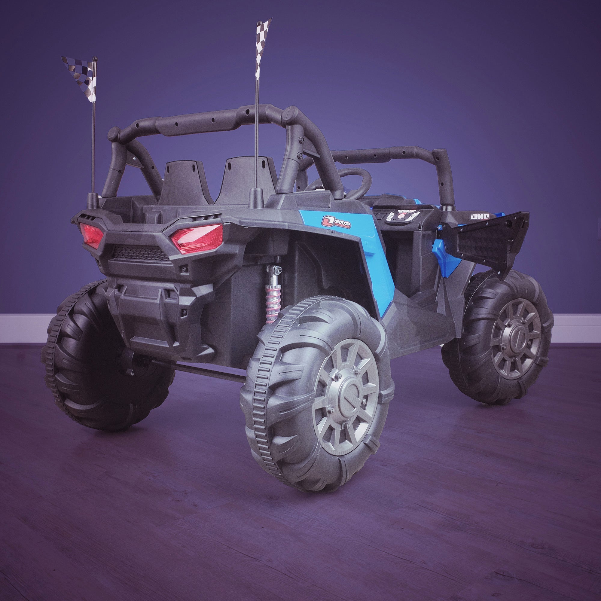 kids electric ride on utv mx battery operated ride on car utv quad with parental remote control 12v rear perspective riiroo maxpow 2s buggy 2wd