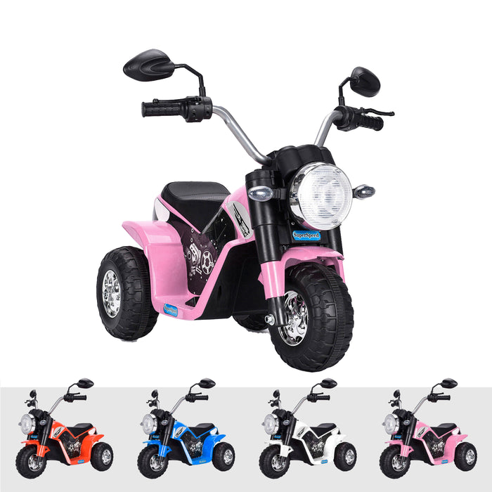 kids harley style chopper motorbike battery electric ride bike pink2 Pink ducati scrambler ride on motorbike