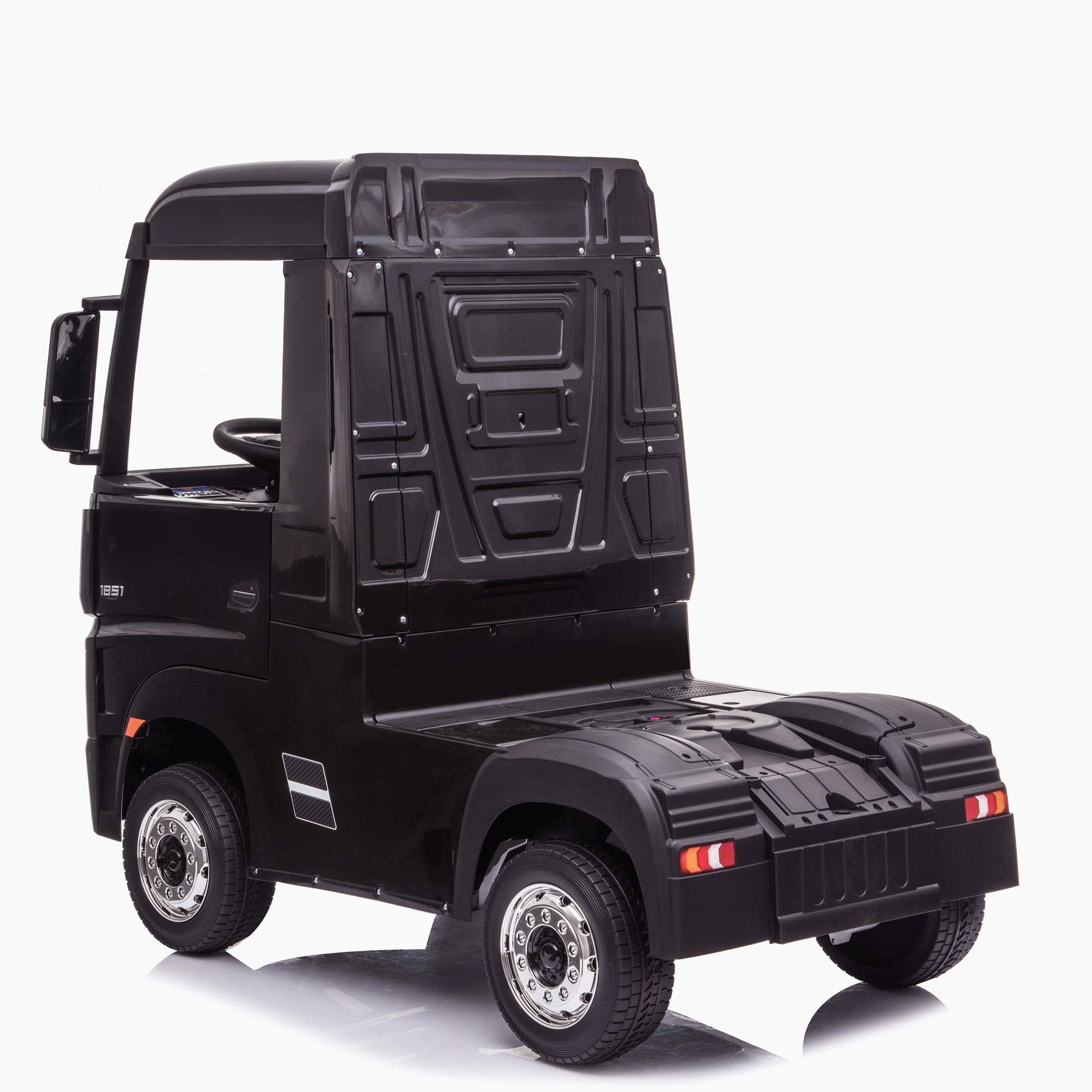 kids mercedes actros licensed ride on electric truck battery operated power wheels with parental remote control main black rear benz 24v 4wd