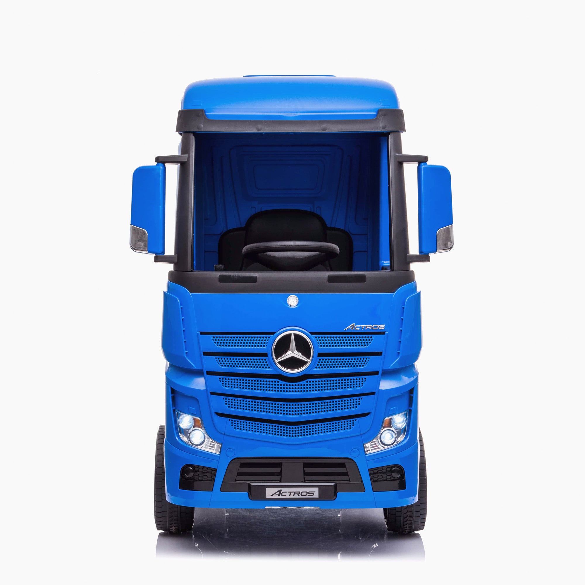 kids mercedes actros licensed ride on electric truck battery operated power wheels with parental remote control main blue front direct benz 24v 4wd