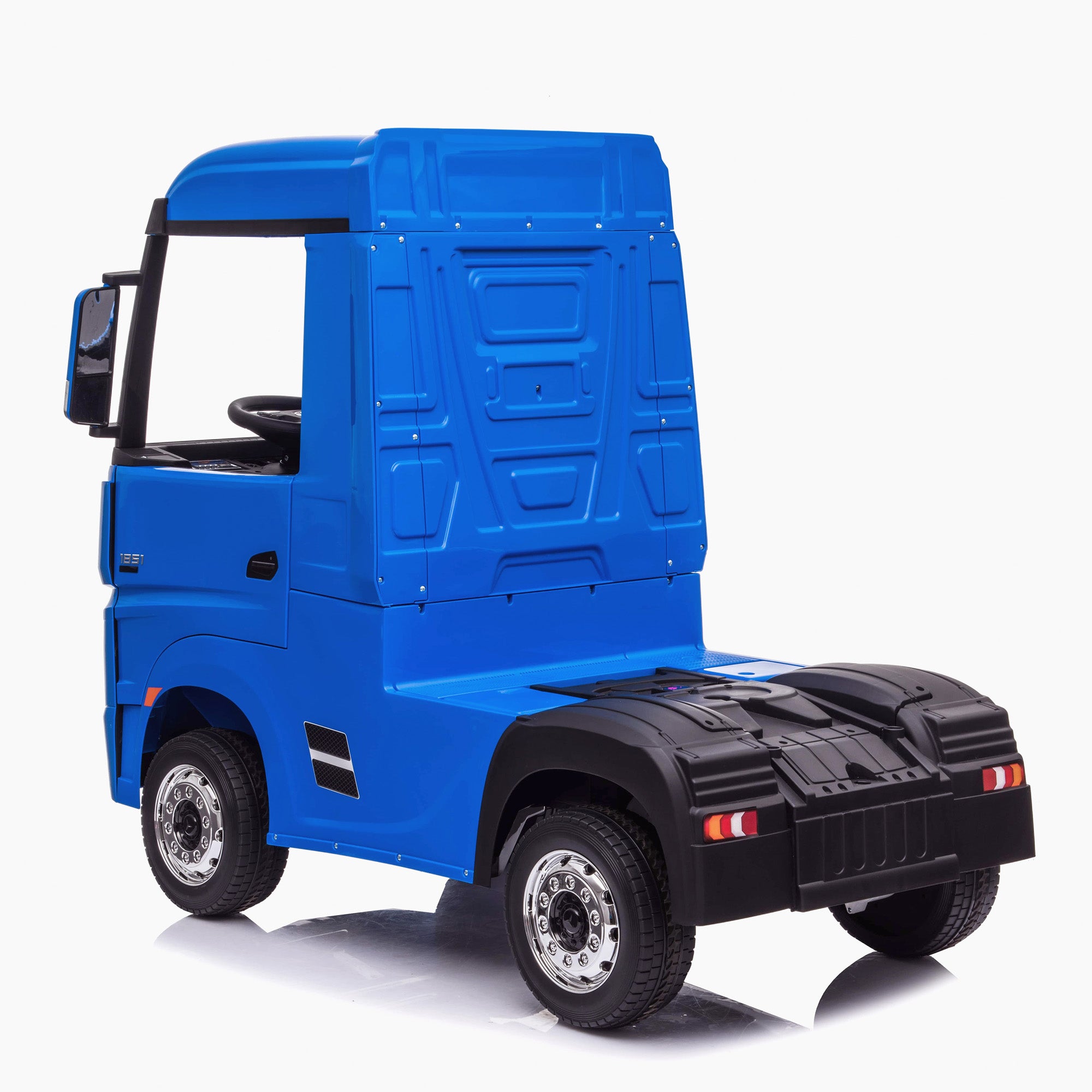kids mercedes actros licensed ride on electric truck battery operated power wheels with parental remote control main blue rear benz 24v 4wd