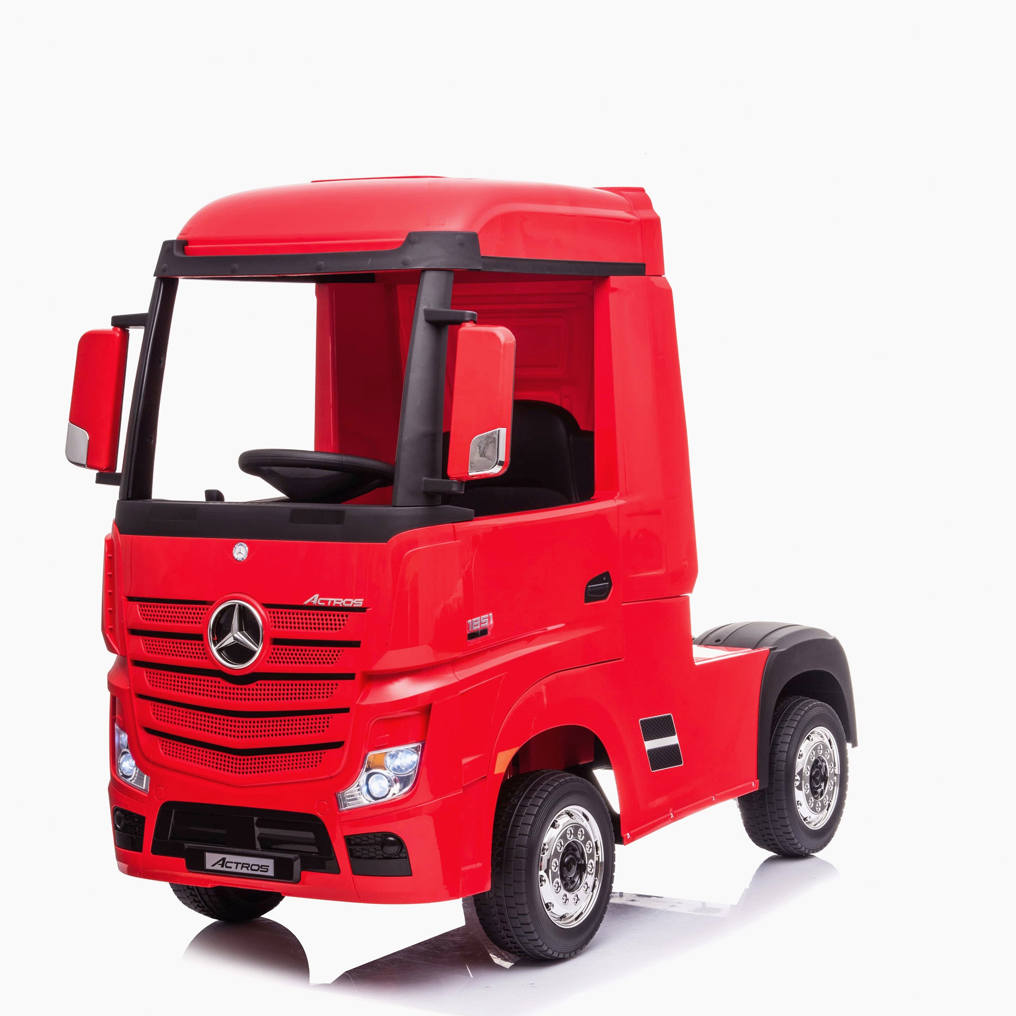 kids mercedes actros licensed ride on electric truck battery operated power wheels with parental remote control main red front benz 24v 4wd
