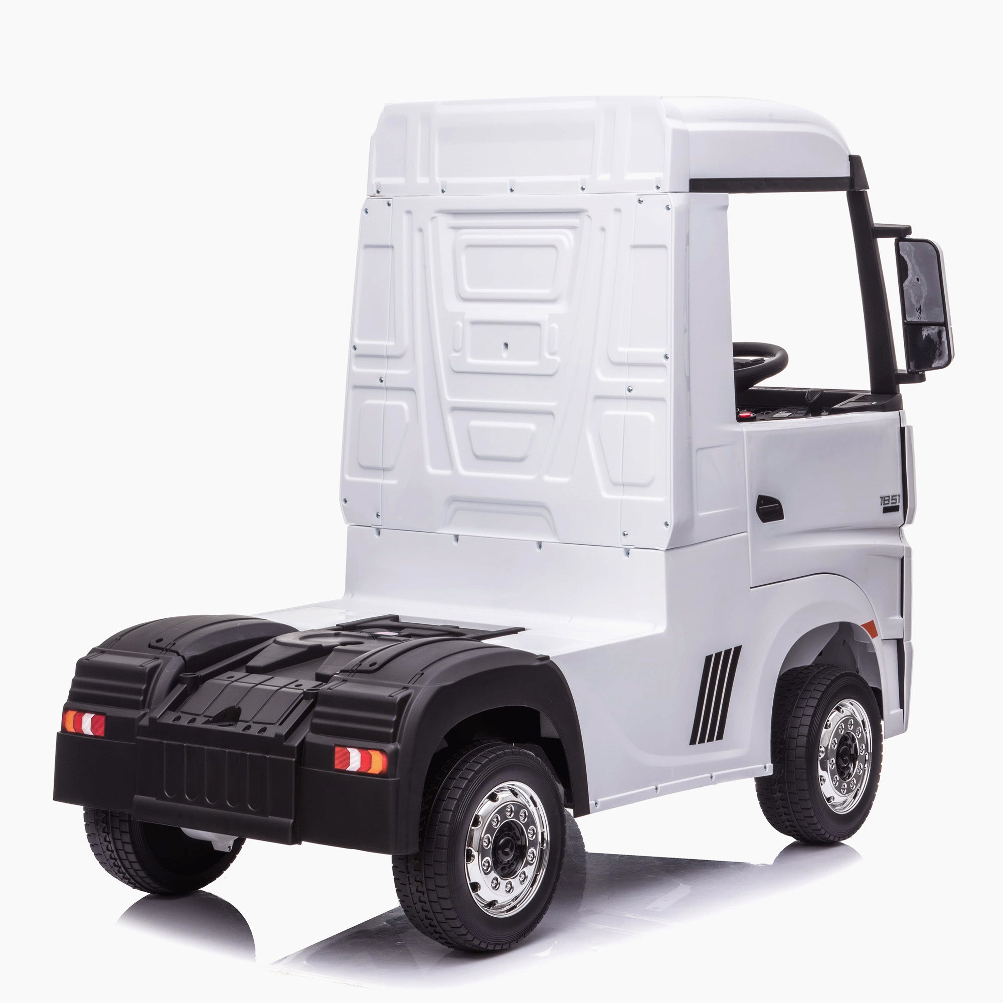 kids mercedes actros licensed ride on electric truck battery operated power wheels with parental remote control main white rear benz 24v 4wd