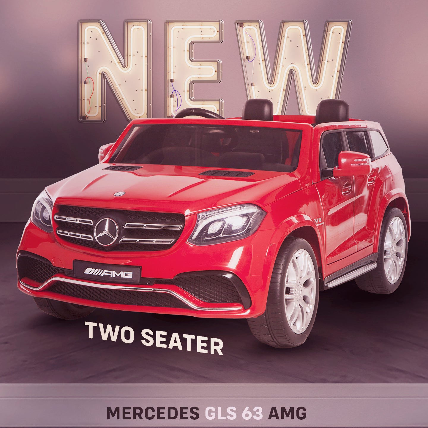Mercedes Benz Toddler Electric Car Two Seater Mercedes GLS 63 AMG