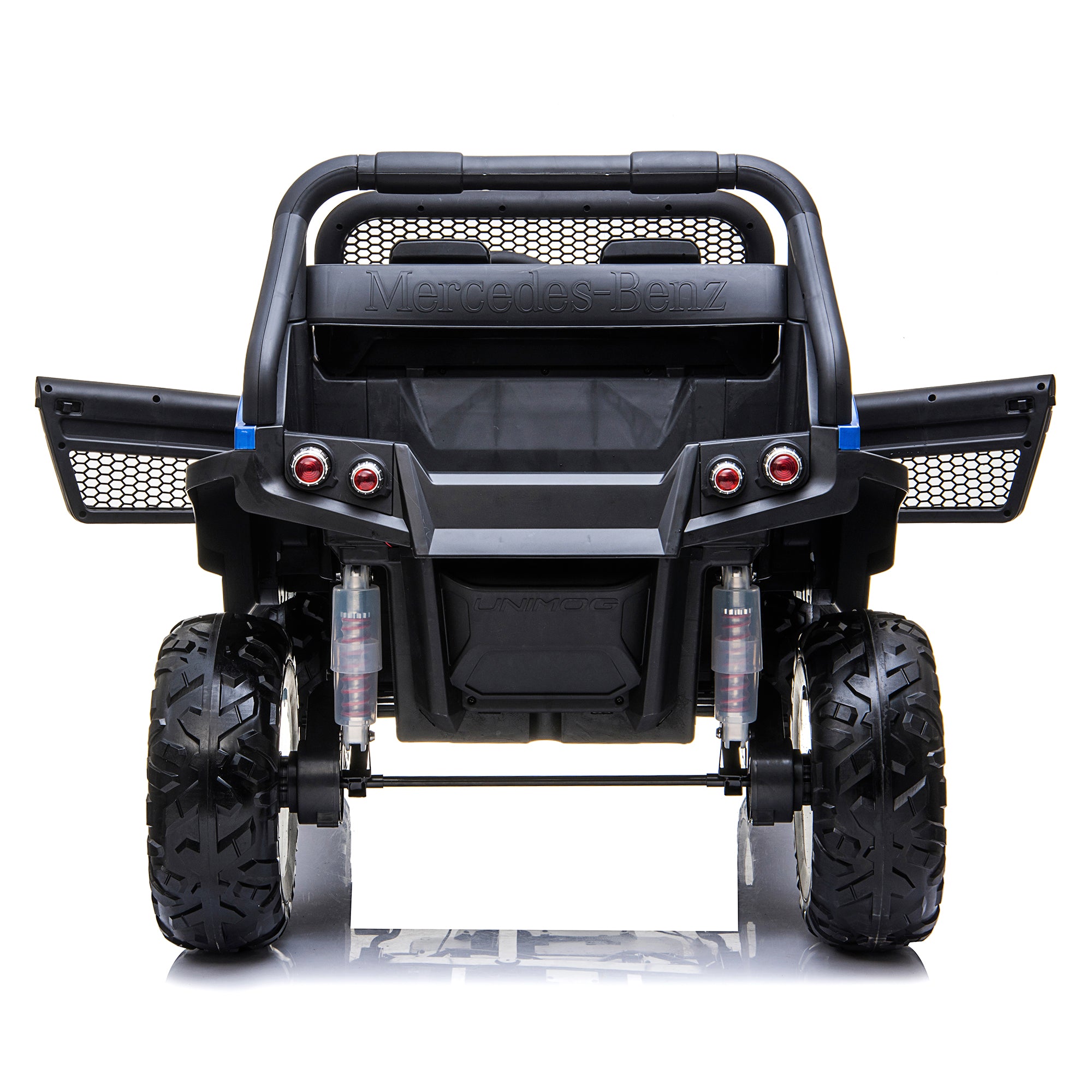 kids mercedes unimog licensed electric ride on car blue 11 benz utv atv buggy 12v 4wd