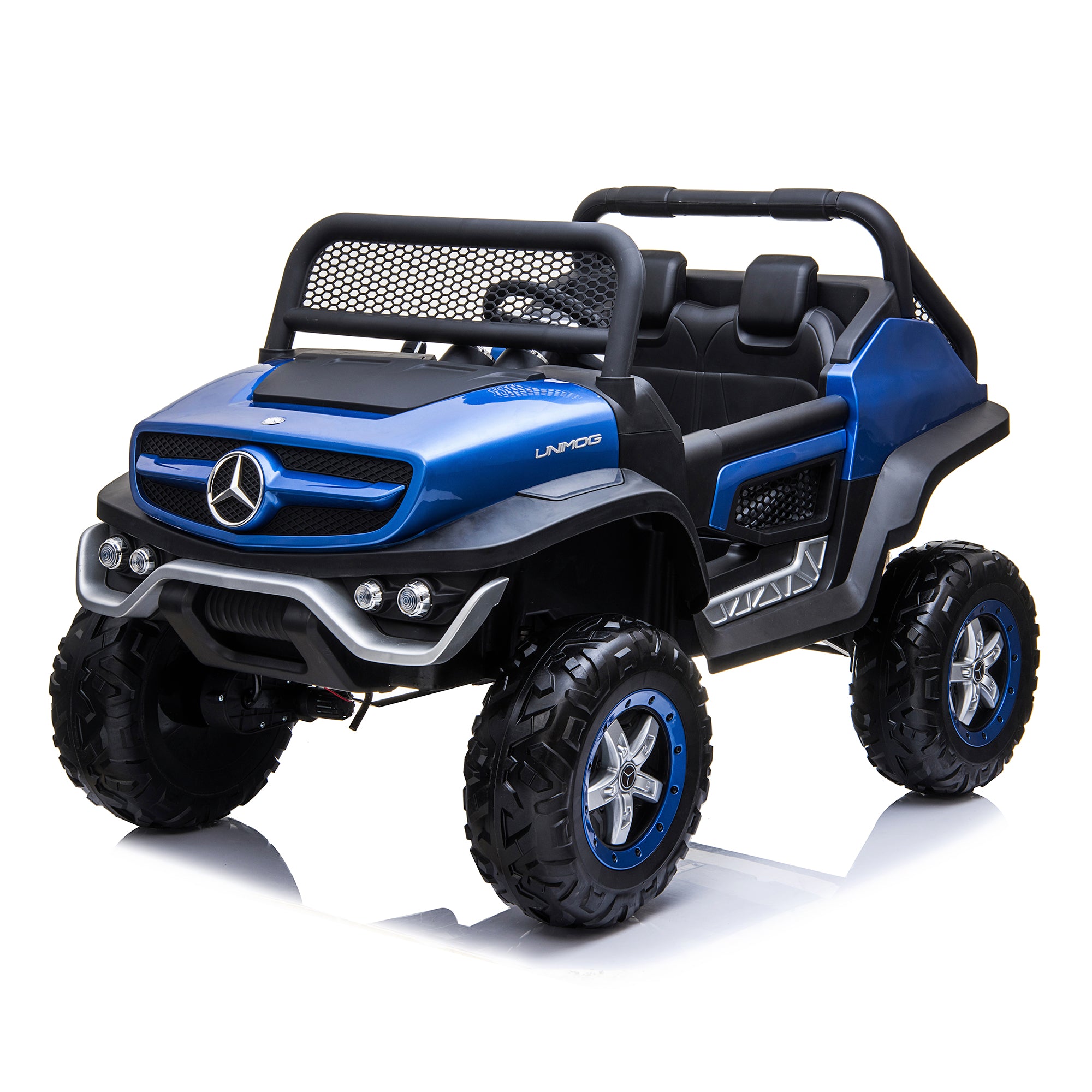 kids mercedes unimog licensed electric ride on car blue 13 benz utv atv buggy 12v 4wd