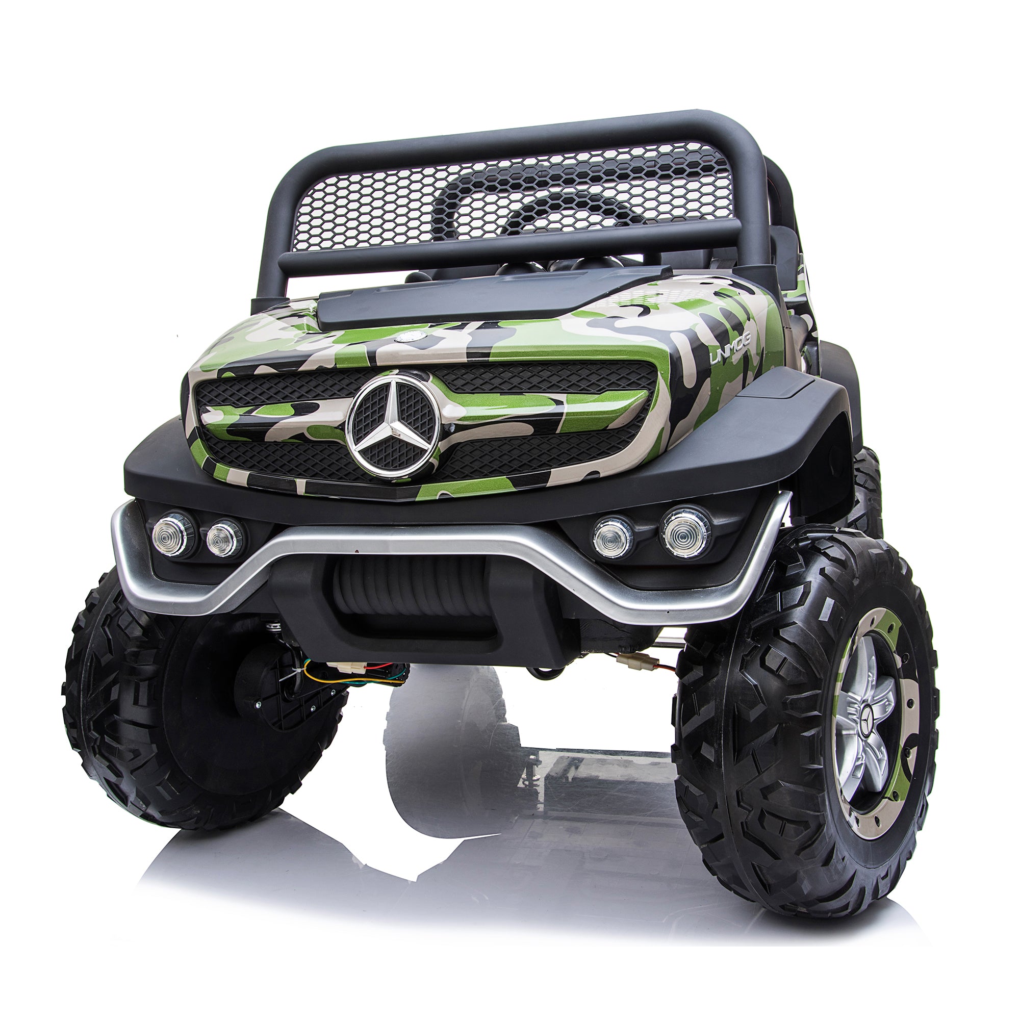 kids mercedes unimog licensed electric ride on car camo 11 benz utv atv buggy 12v 4wd