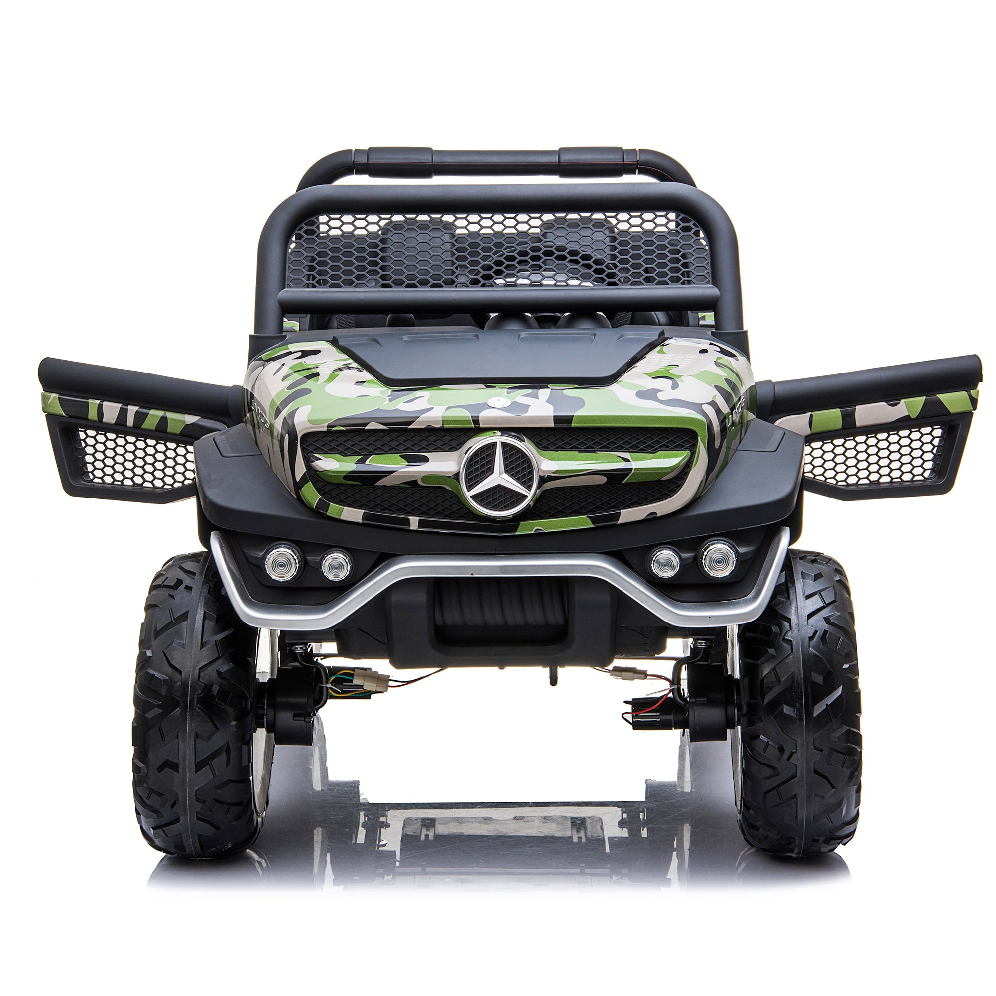 kids mercedes unimog licensed electric ride on car camo benz utv atv buggy 12v 4wd