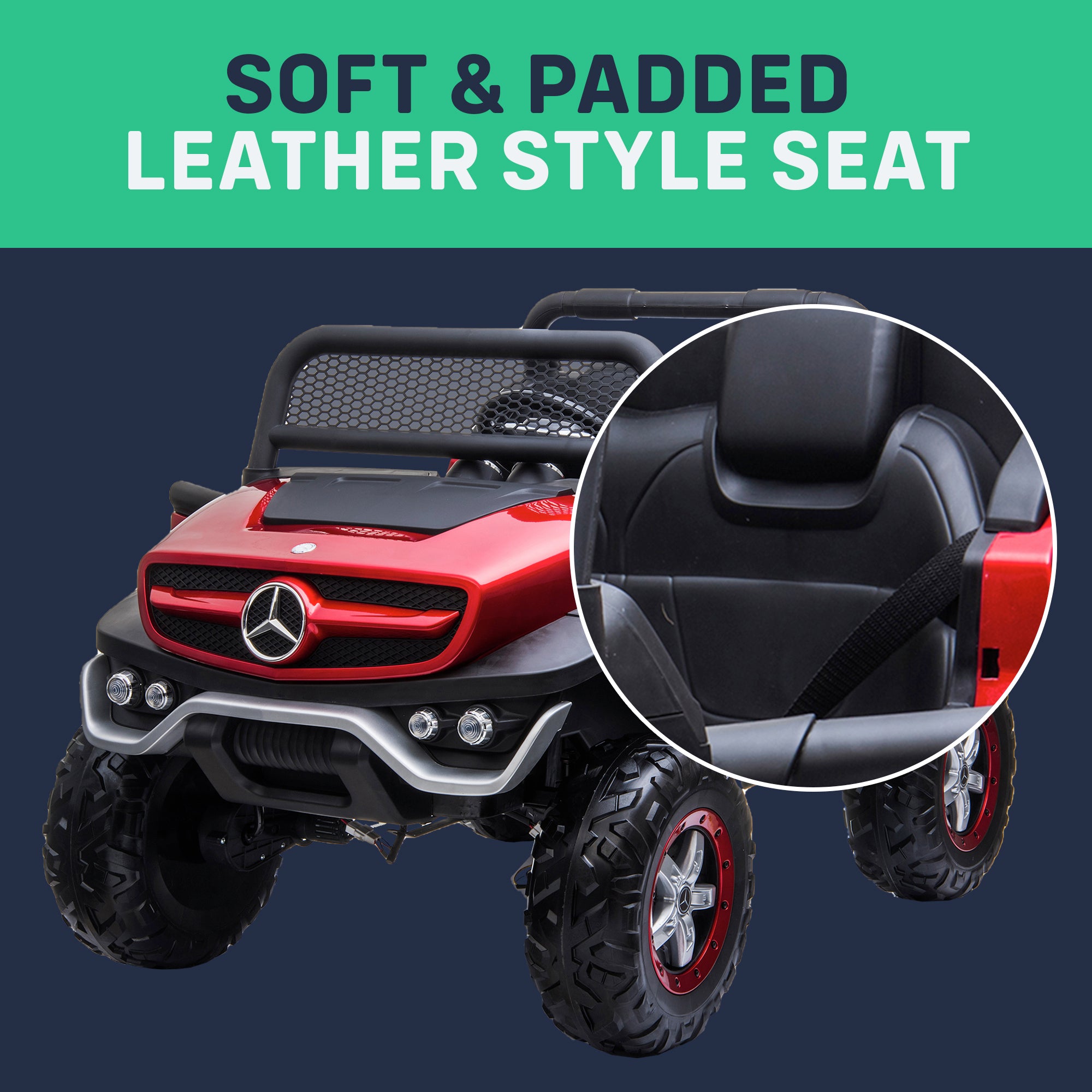 kids mercedes unimog licensed electric ride on car wheels four benz utv atv buggy 12v 4wd