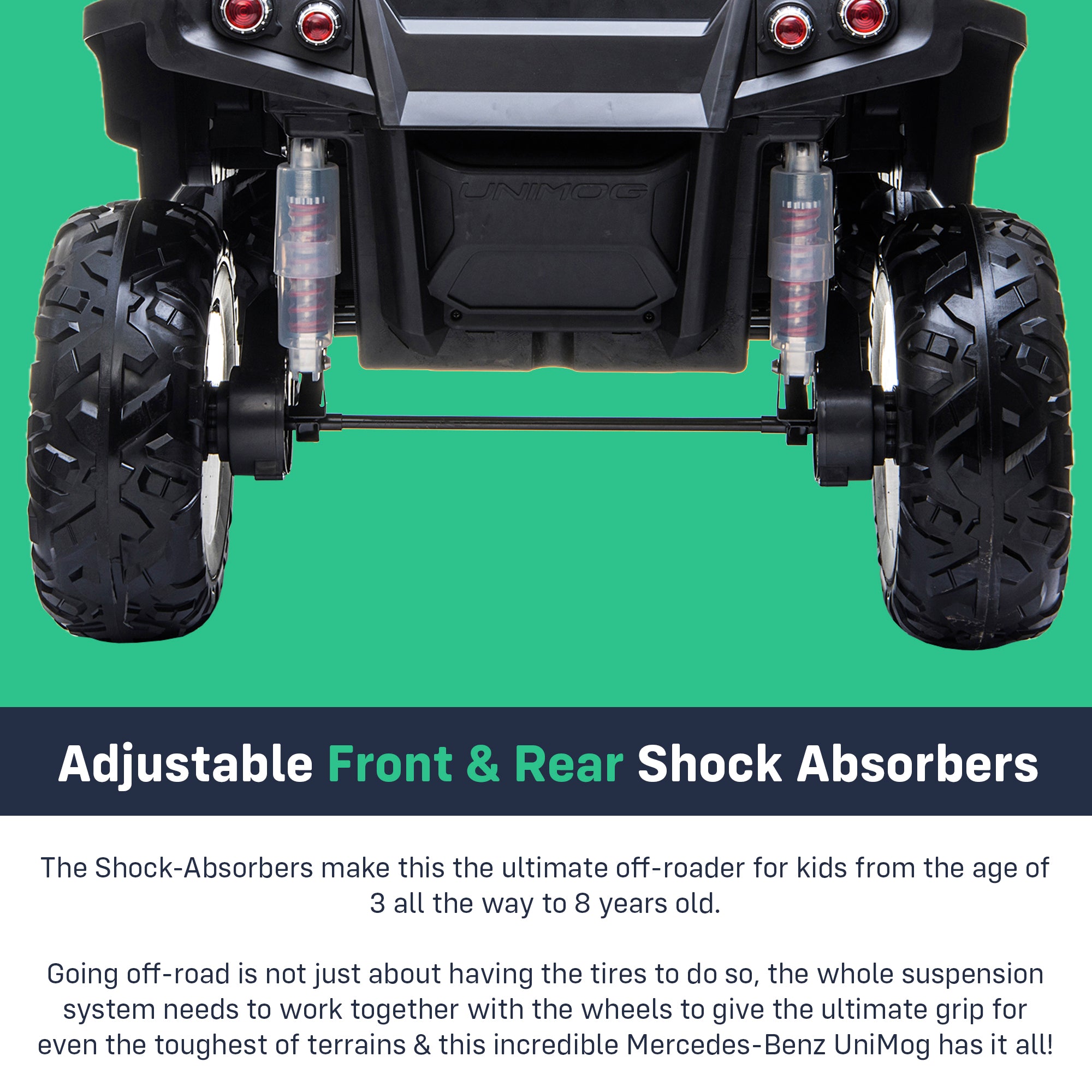 kids mercedes unimog licensed electric ride on car wheels three benz utv atv buggy 12v 4wd