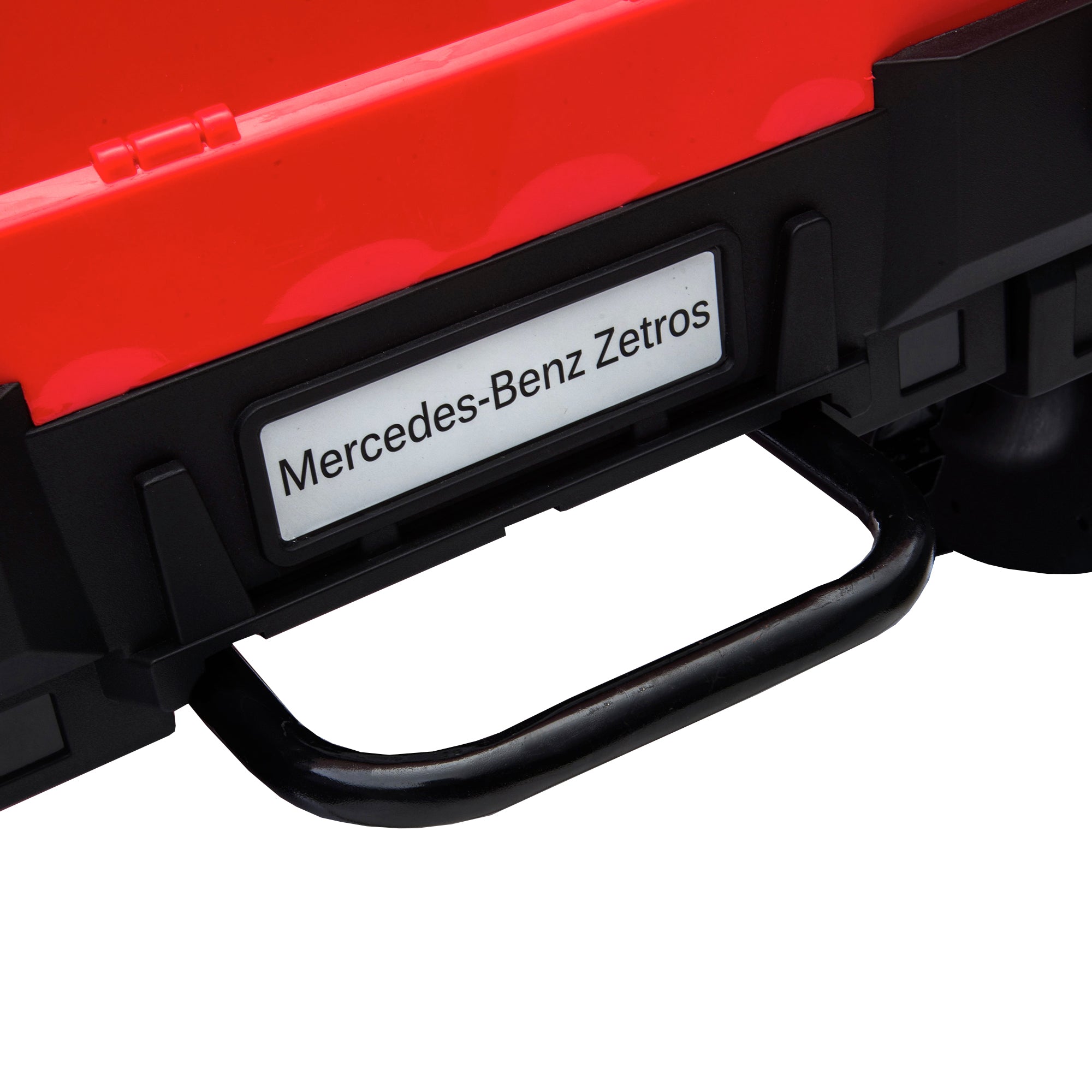 kids mercedes zetros licensed electric ride on car truck red 12 4wd 2 seater