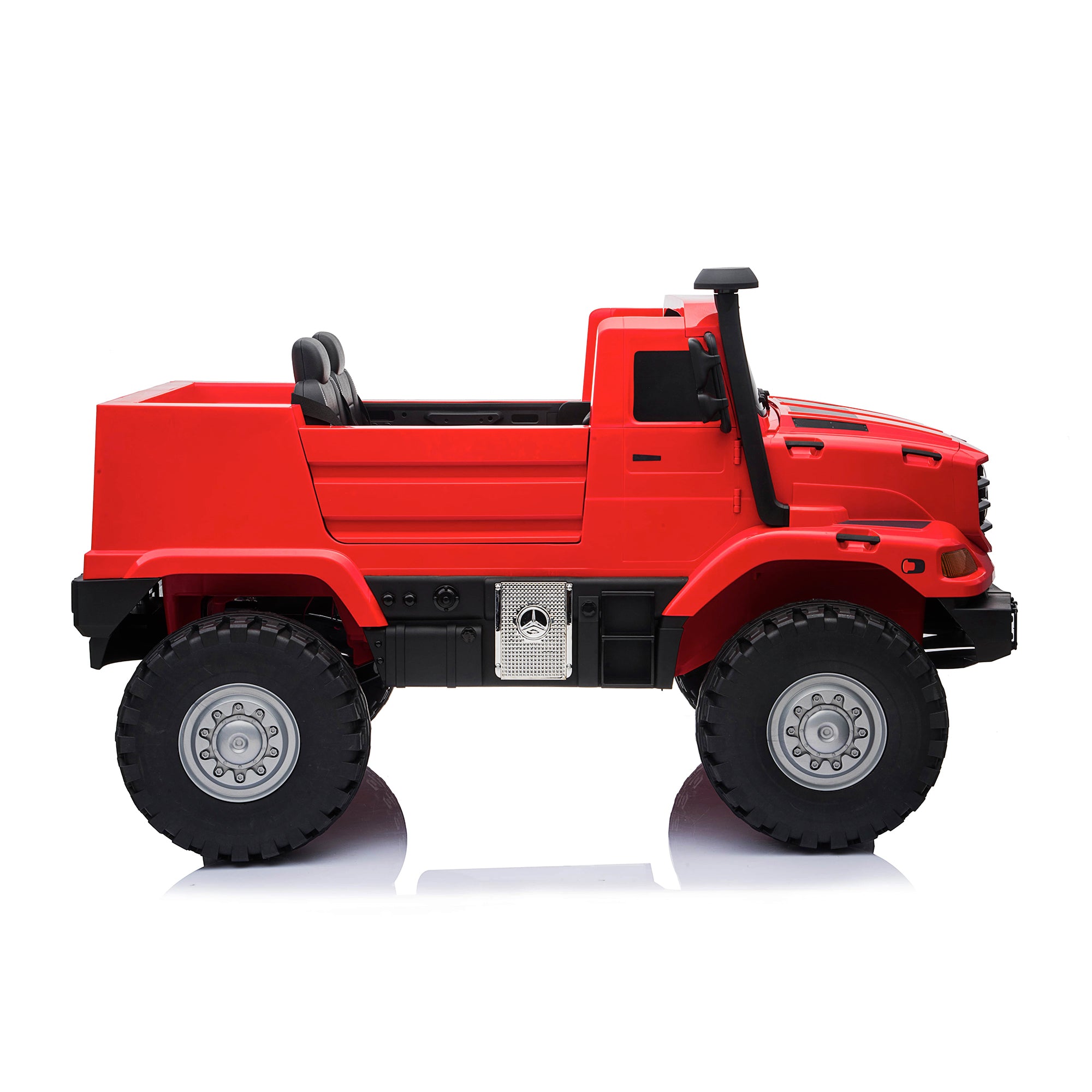 kids mercedes zetros licensed electric ride on car truck red 7 4wd 2 seater